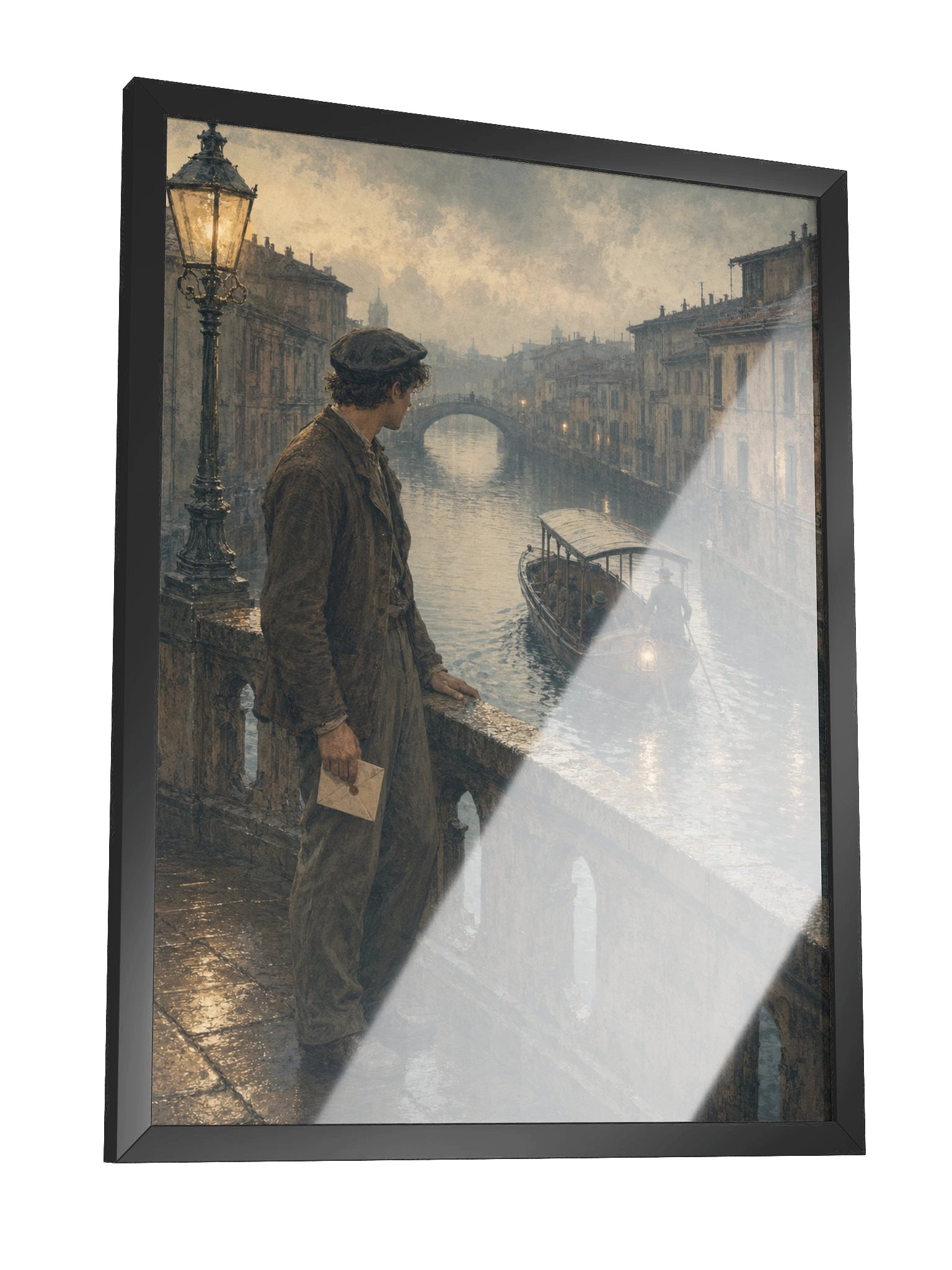 Partenza sui Navigli — Framed Matte Art Print product image (3)