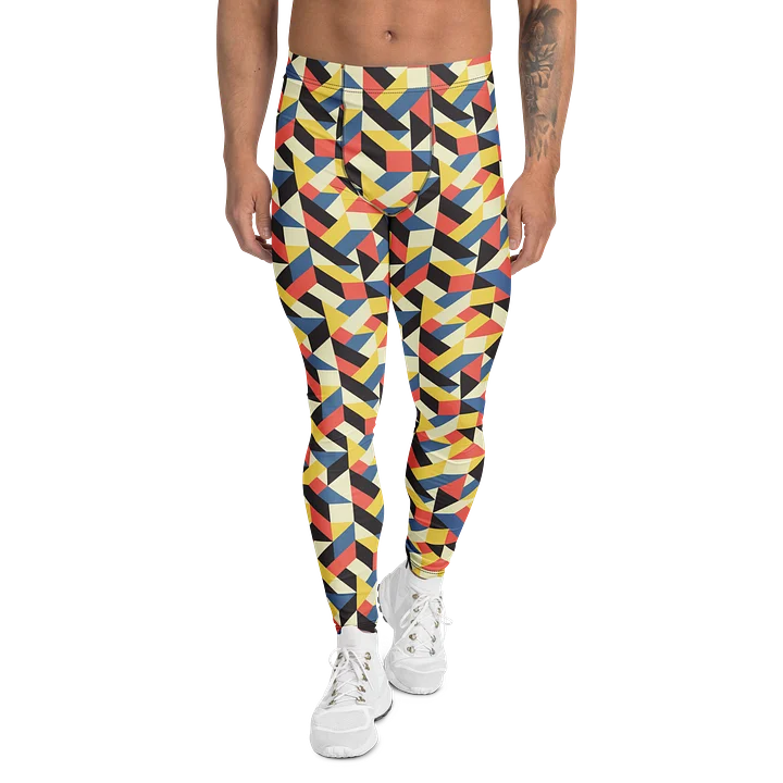 Colorful Geometric Minimalistic Men's Leggings product image (1)