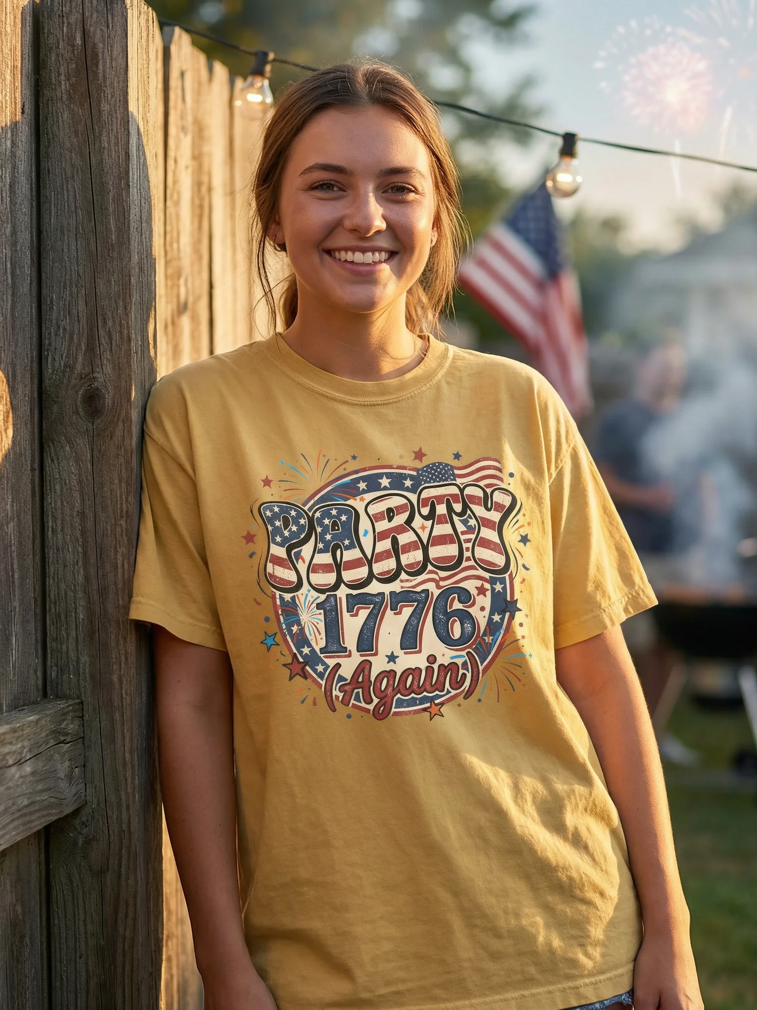 Party Like It Is 1776 Again Shirt, Patriotic 4th of July Tee product image (81)