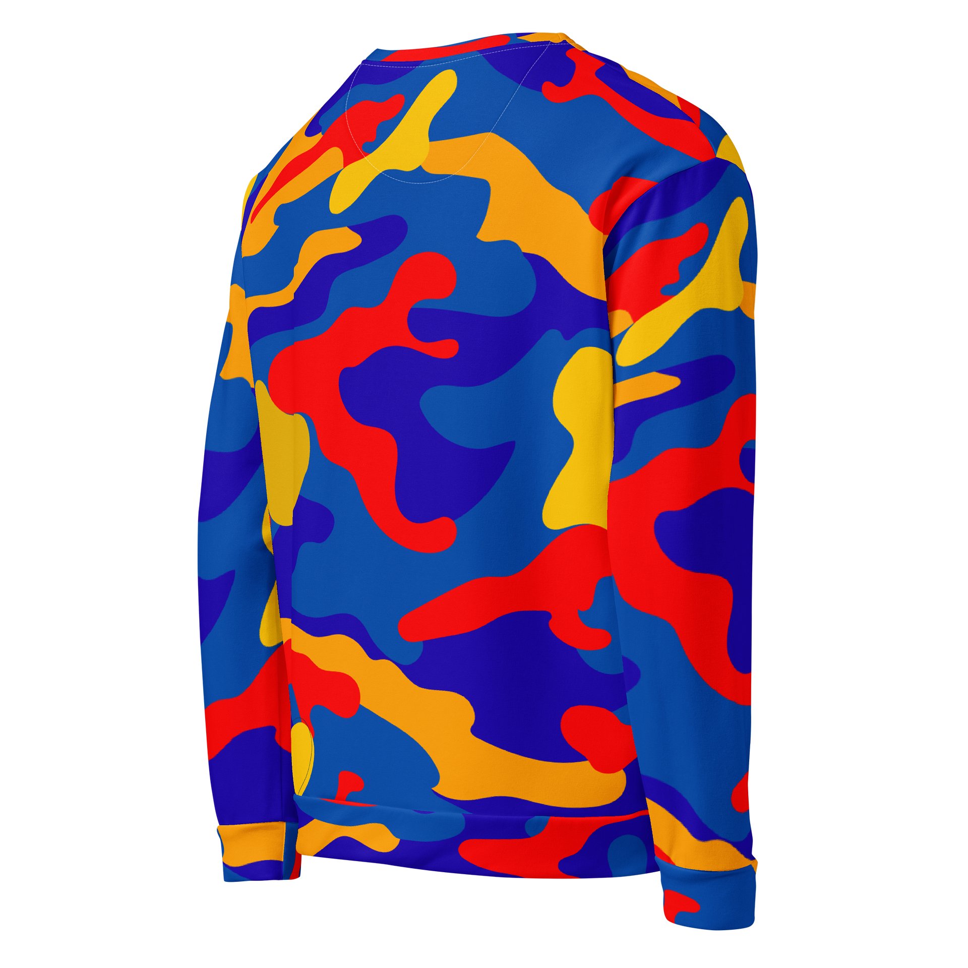 Camo Sweatshirt – Bold Multi-Color Crewneck product image (5)