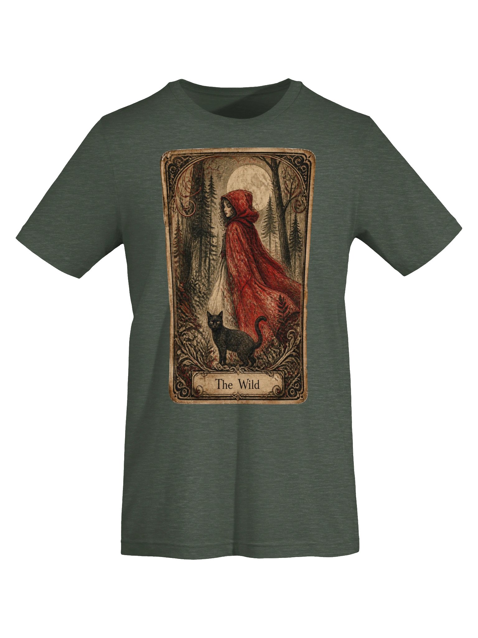 Little Red Riding Hood Dark Fairytale Shirt, Tarot Inspired Graphic Tee product image (6)