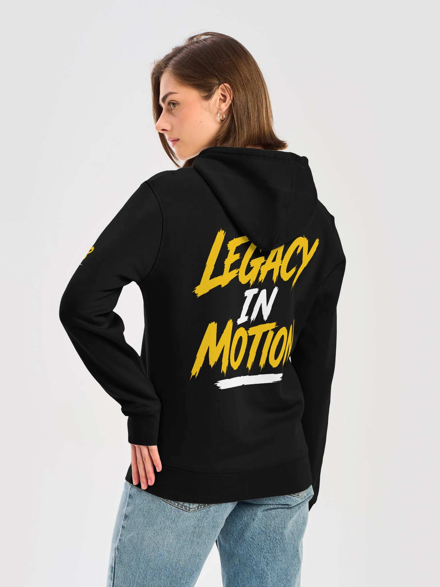 Stevie Stone GOAT TALK – Legacy in Motion Black Unisex Hoodie product image (6)
