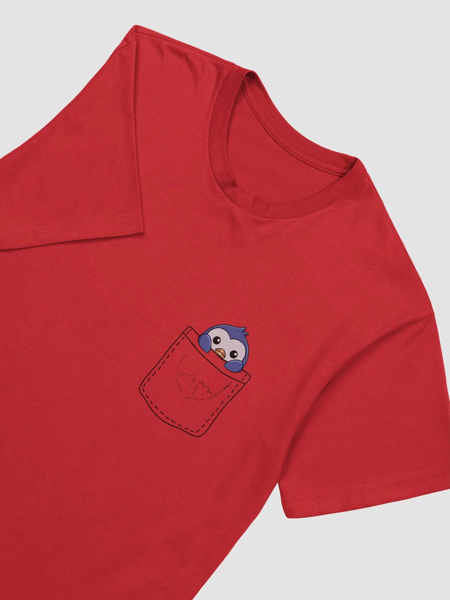 Lurking Pocket Pengu Supersoft T-Shirt product image (3)