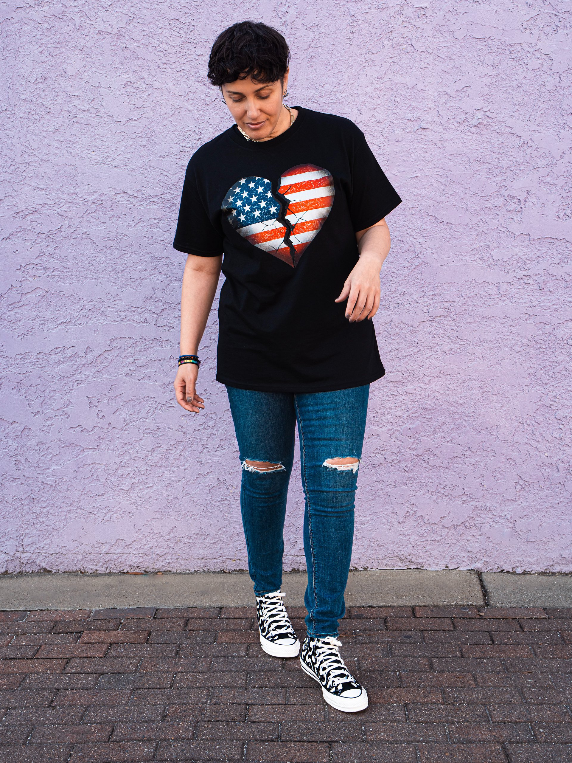 Our Broken USA Premium Tee – Two-Sided Unisex T-Shirt | Elevated Political Statement Apparel product image (9)