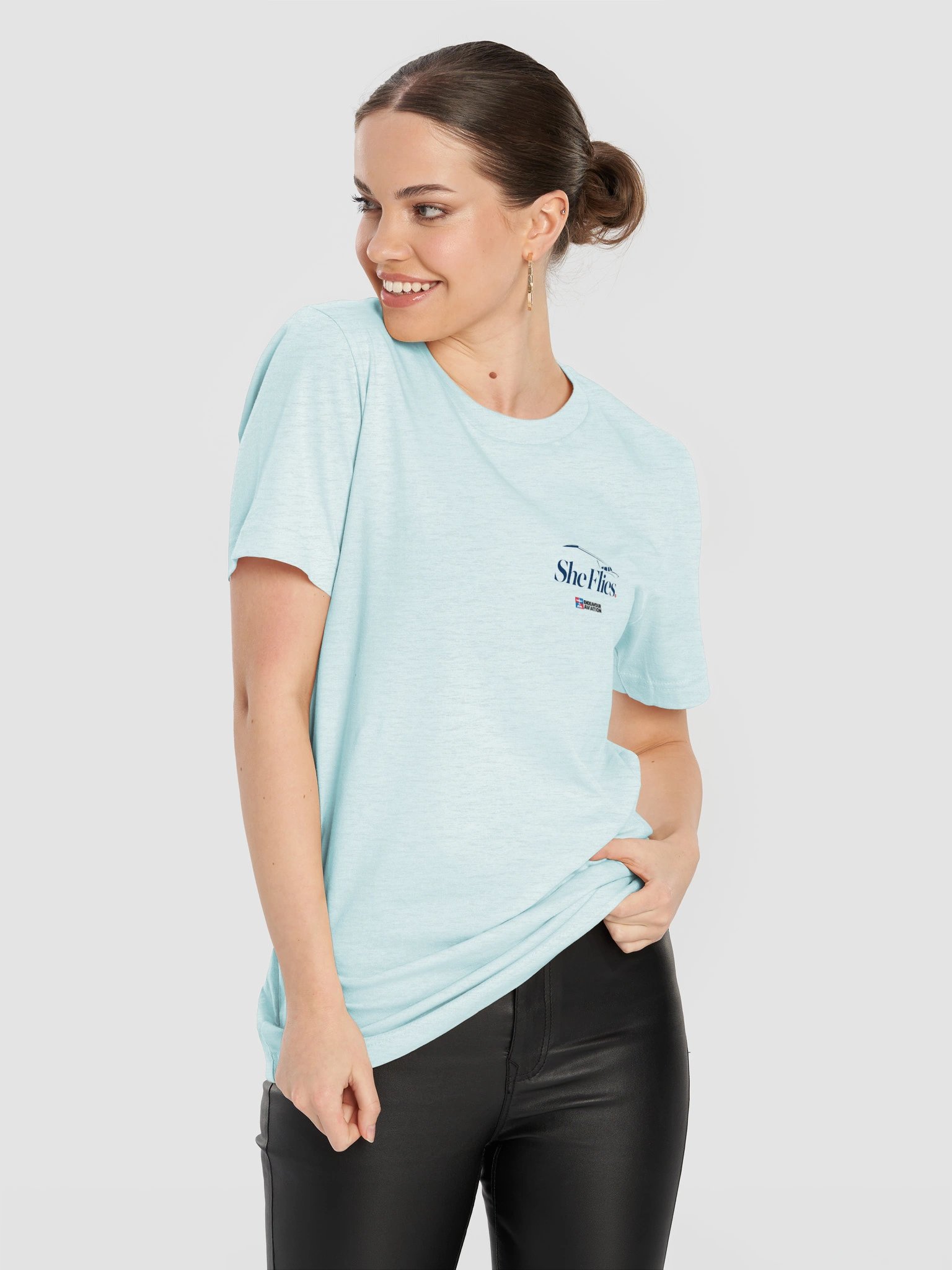 She Flies. Her Own Way. | Women's Aviation Tee product image (1)