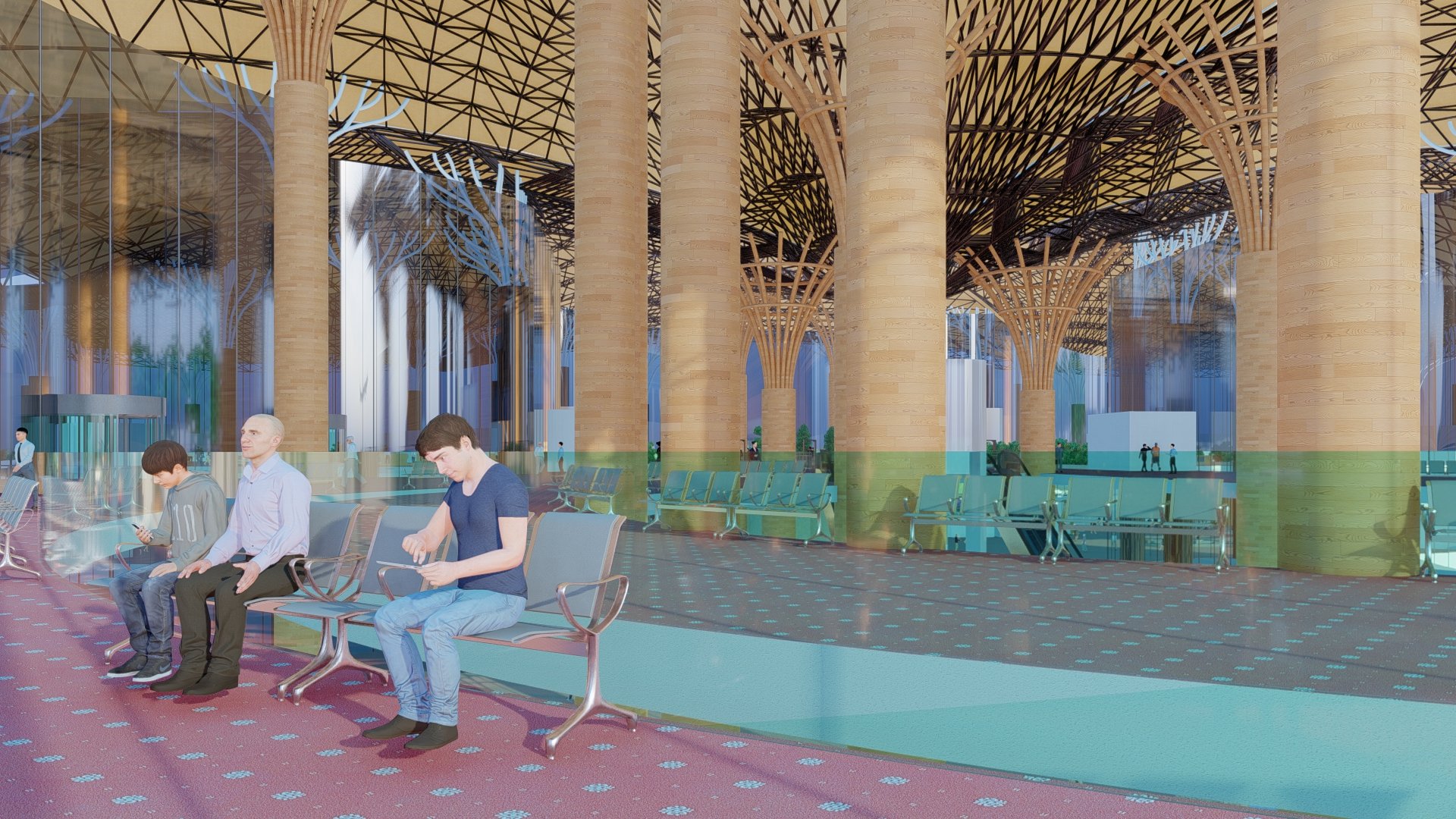 Airport Terminal 3D Model + AutoCAD Plan Bundle product image (7)