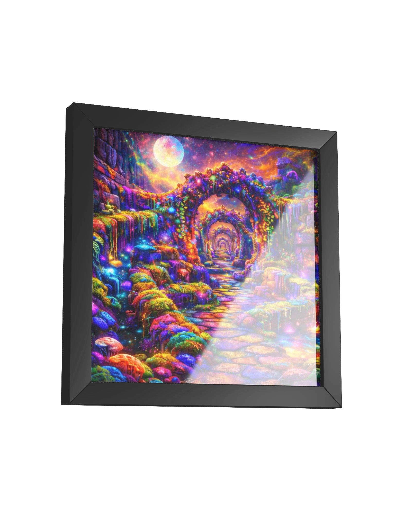 Psychedelic Organic Labyrinth – Bioluminescent Ruins product image (13)