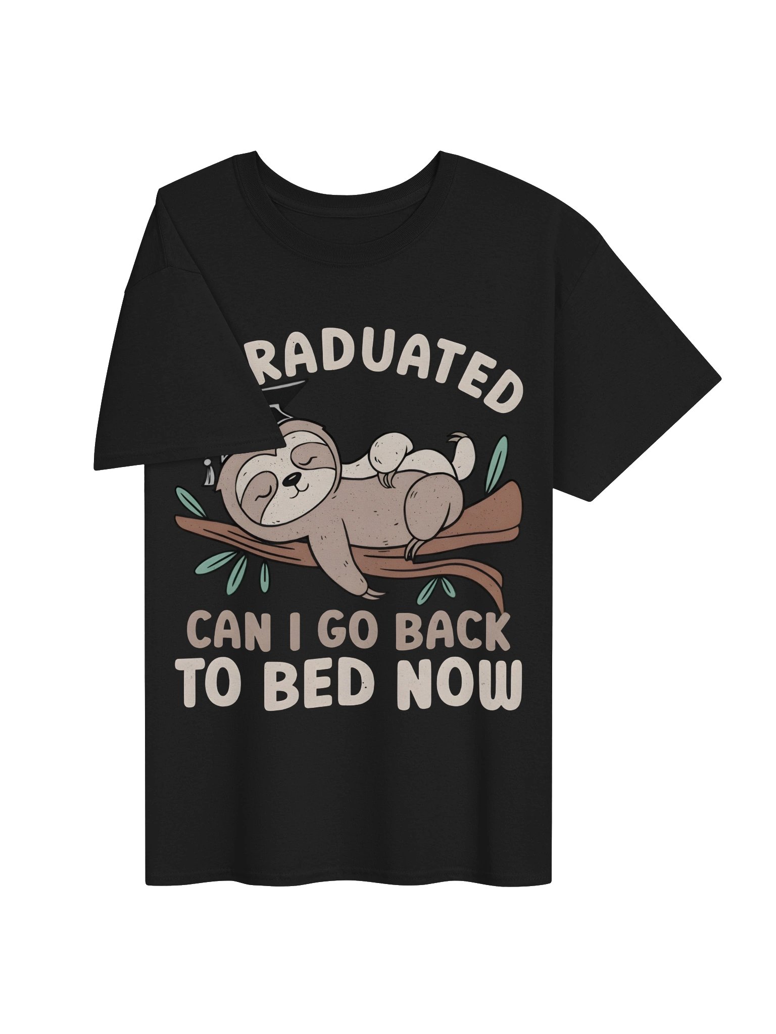 Graduation Sloth Sleep Mode Tee product image (3)