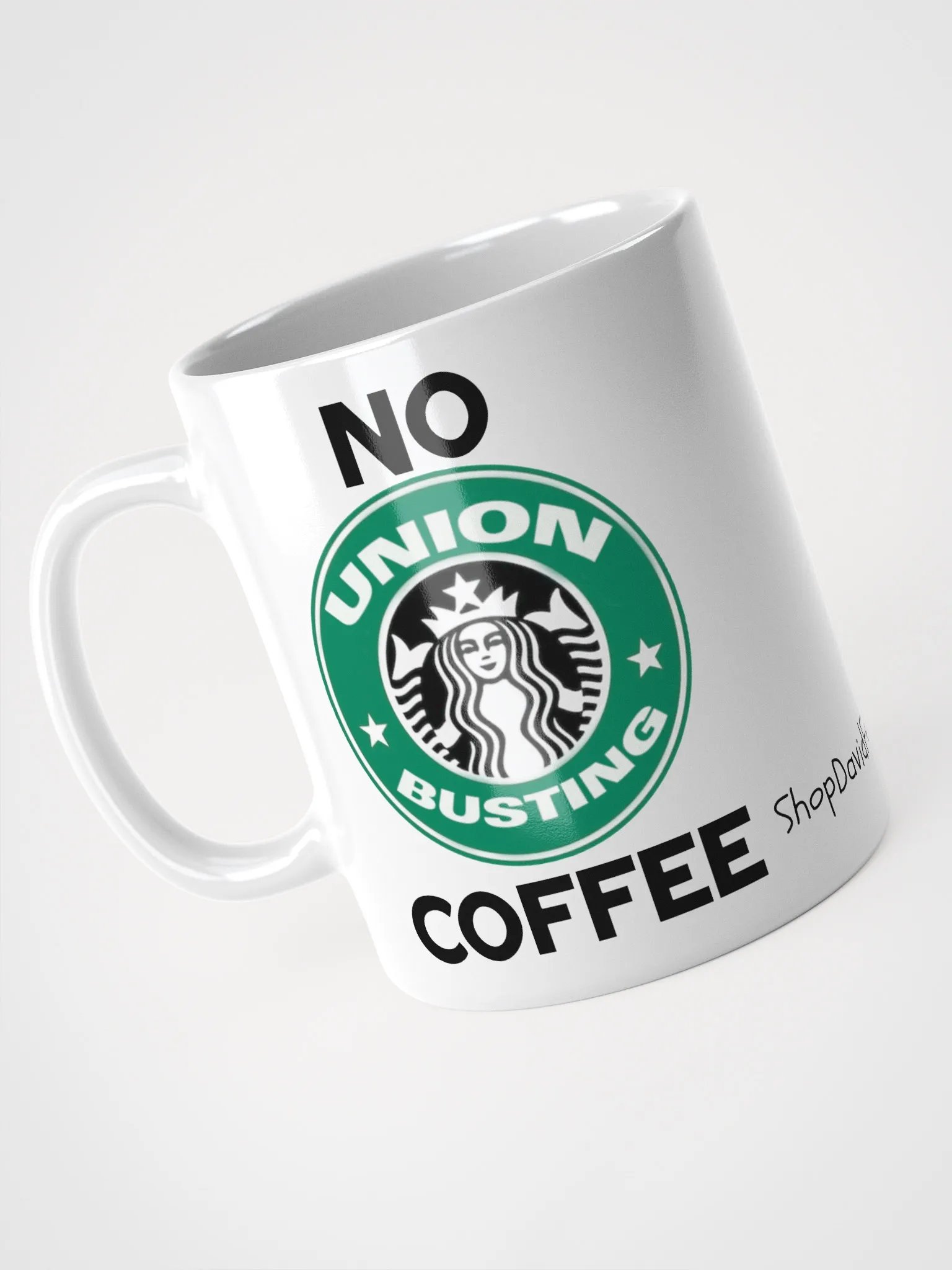No Union Busting Coffee Ceramic Mug product image (3)