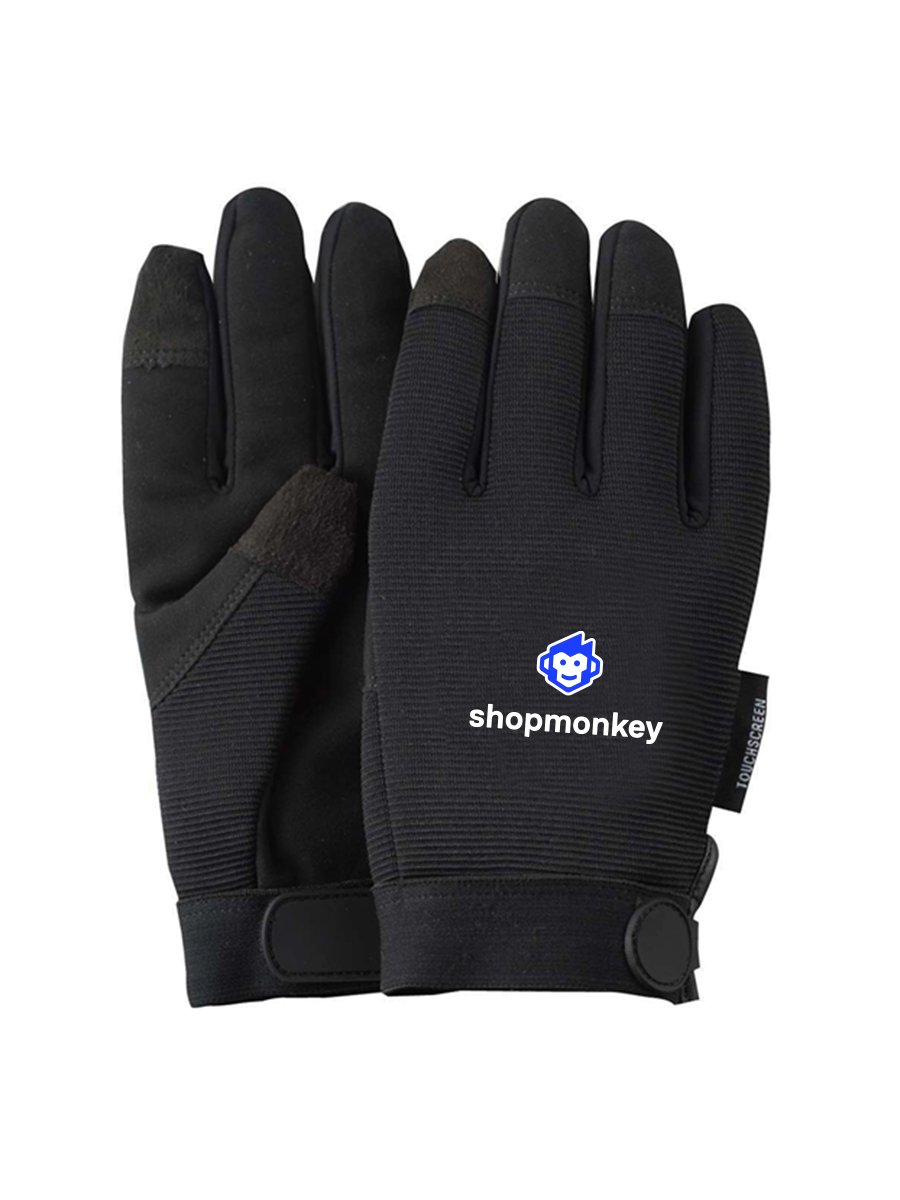 Mechanics Text Gloves with Oversized DTF product image (1)
