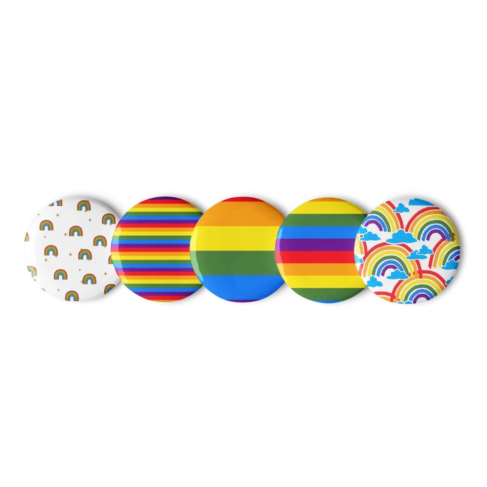Rainbow Stardust Pin Button Set product image (1)