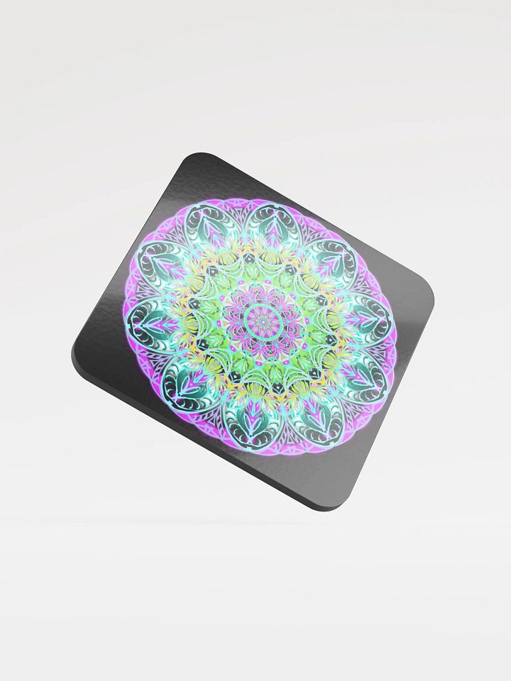 Neon Mandala Dream Coaster product image (1)