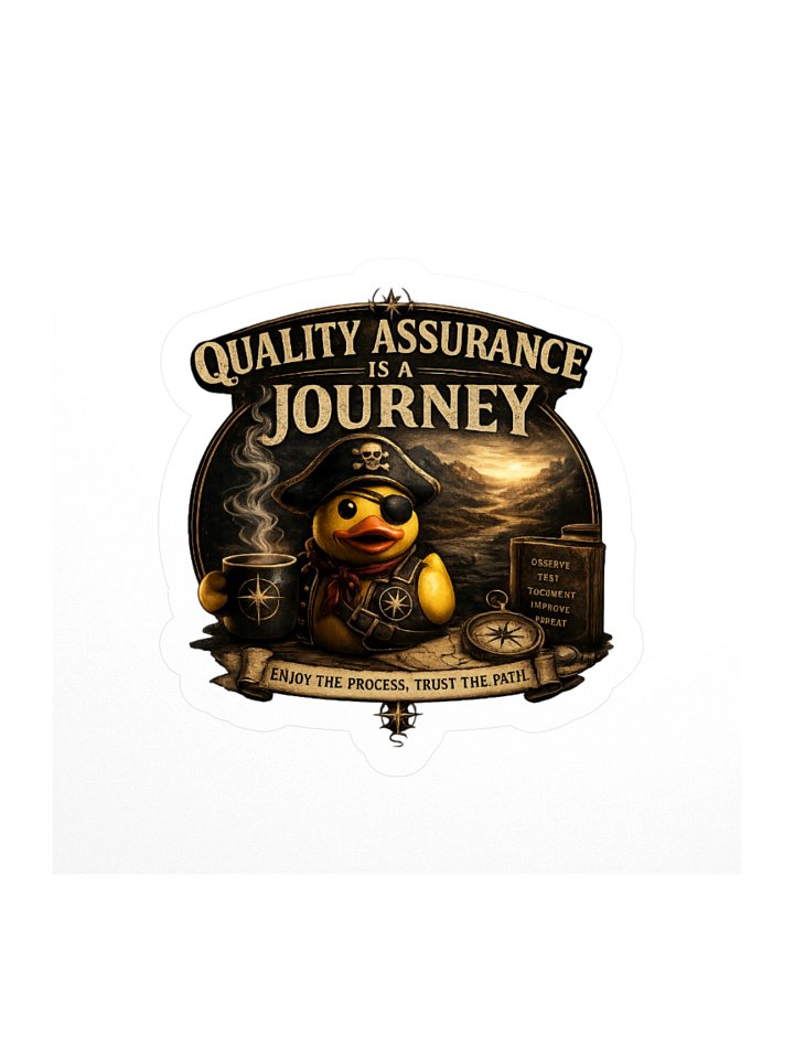 Official Captain Quackers Kiss-Cut Sticker product image (1)