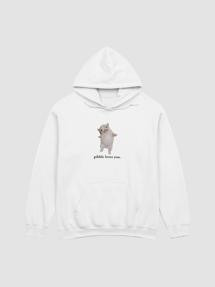 pibble loves you. (hoodie) - light colors product image (13)