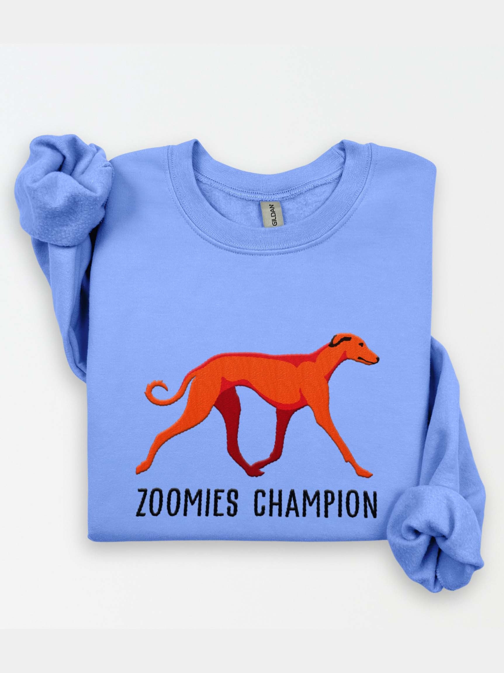 Zoomies Champion Sweatshirt(Embroidered) of a Sloughi(Red) product image (1)