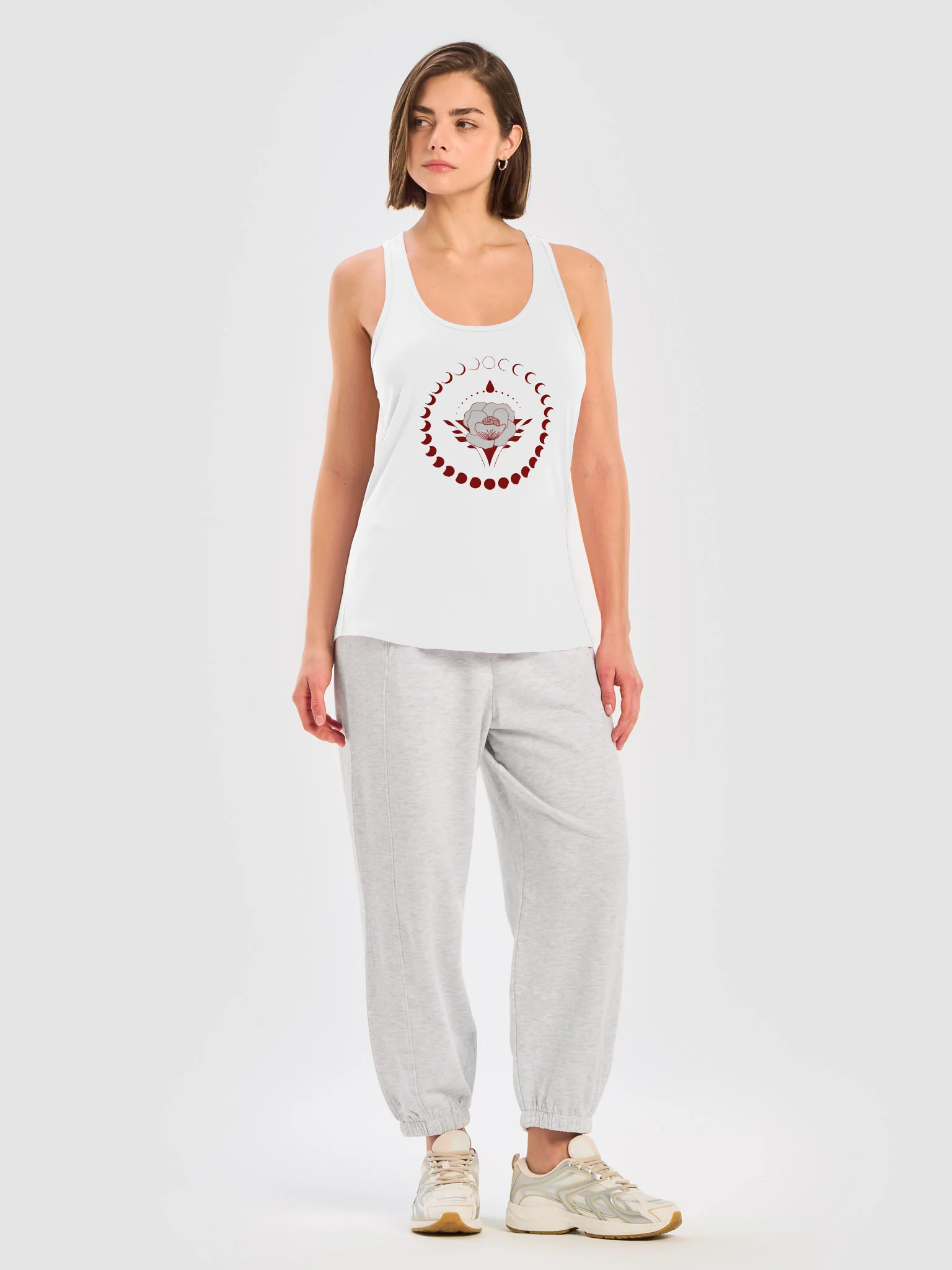 Mystic Full Moon Blooming Rose - Racerback Tank product image (2)
