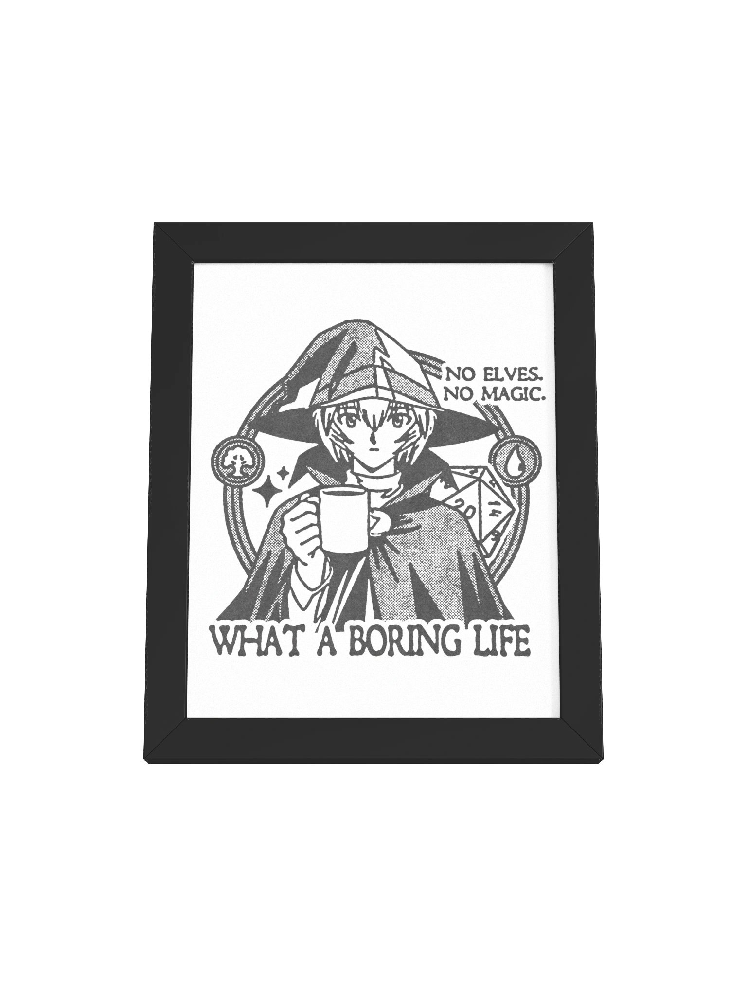 NO MAGIC ! Framed Print. product image (1)