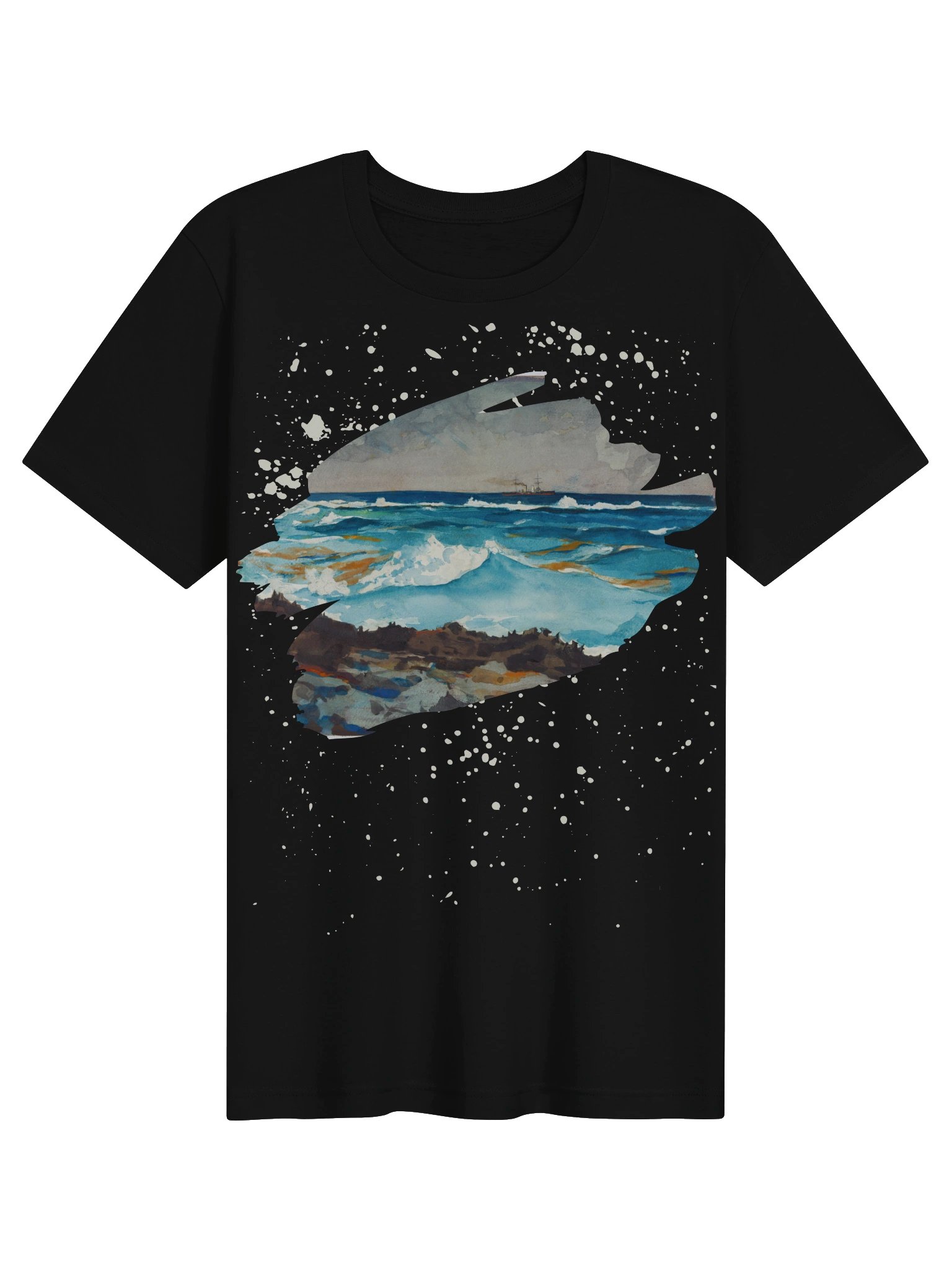 Shore and Surf, Nassau (Winslow Homer) T-Shirt product image (3)