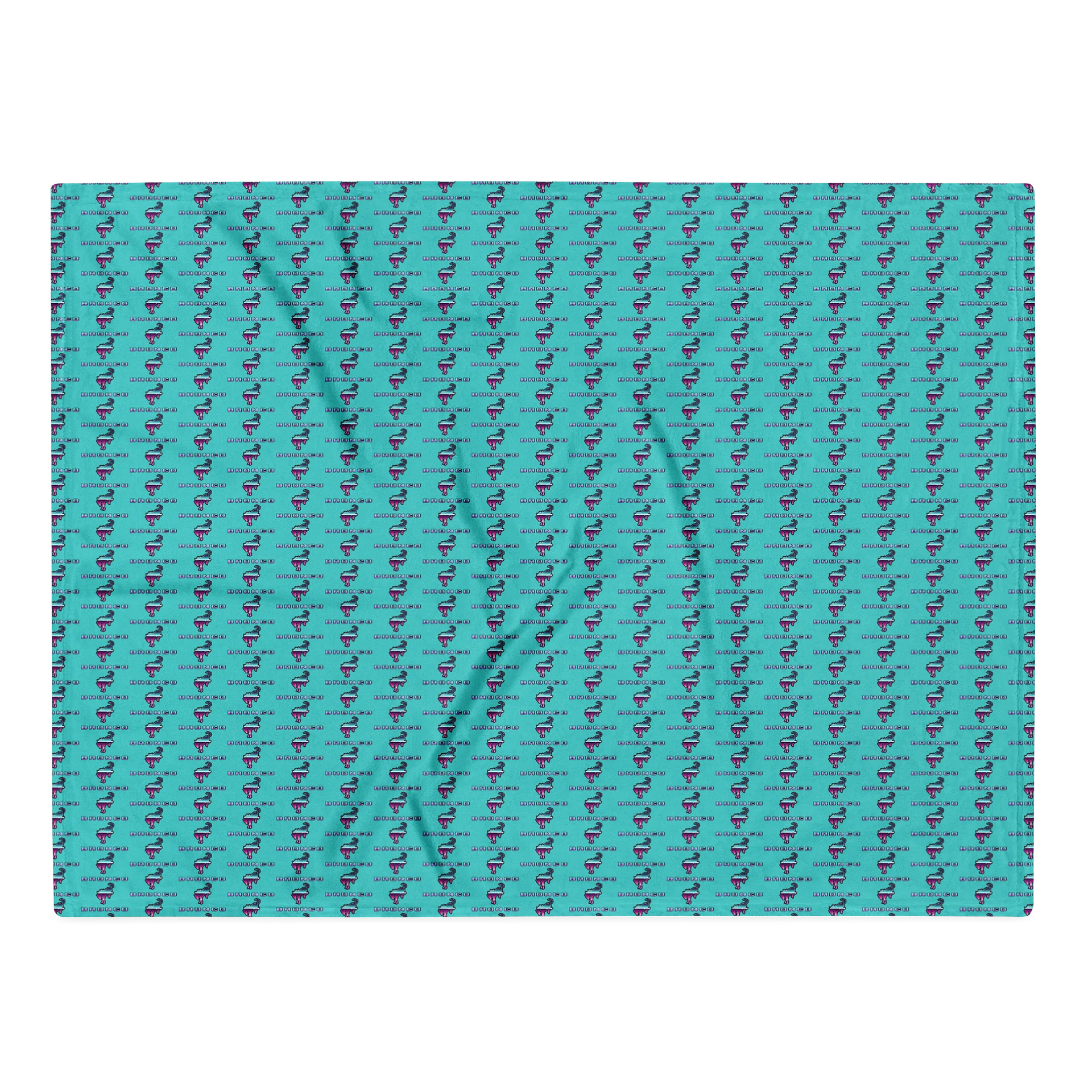 2026 Bronco Beach Bash OBX / Destination Bigfoot Bronco Collab Throw Blanket Dark Turquiose (Multiple Sizes Available) product image (2)