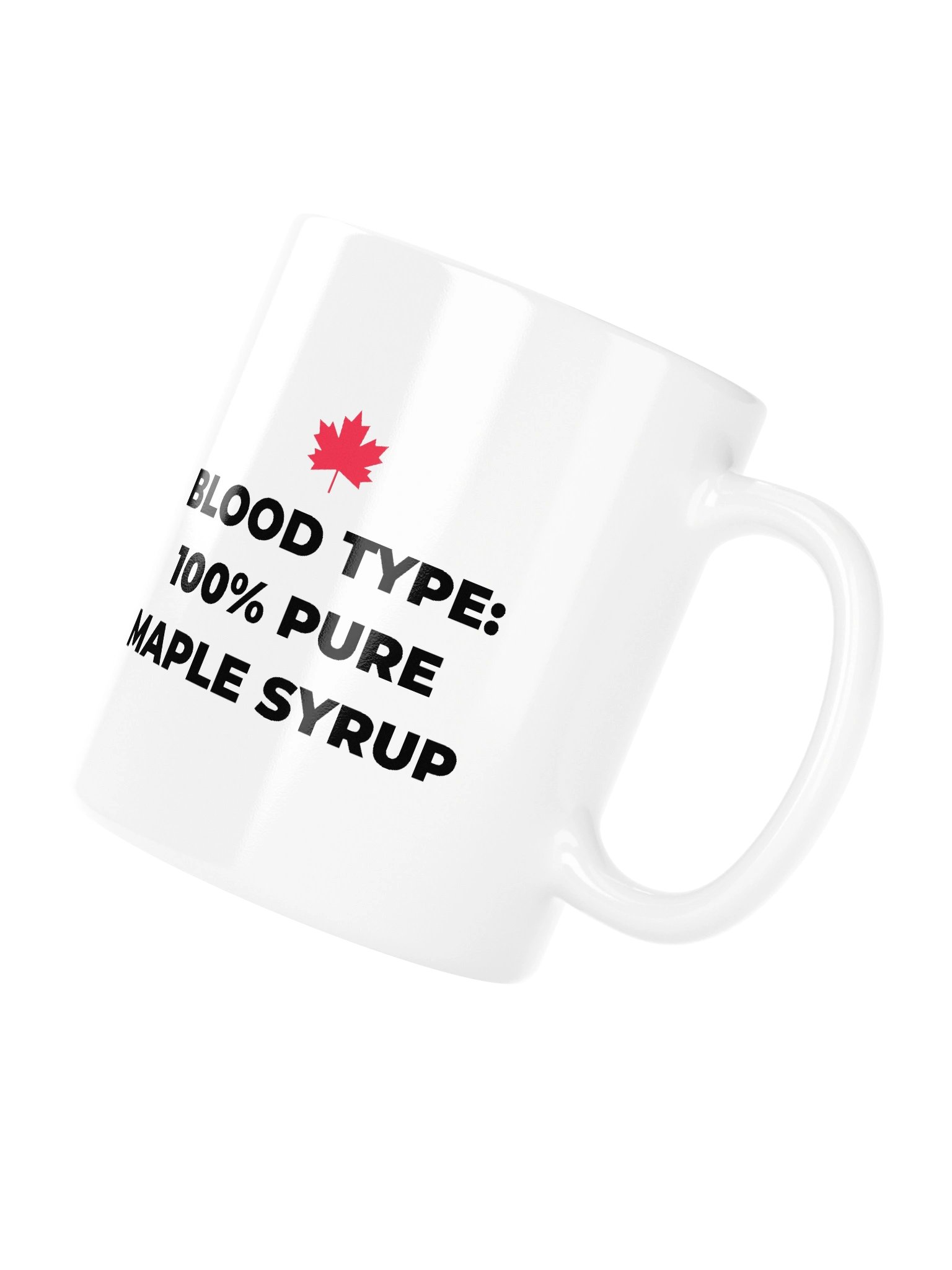 100% Pure Maple Syrup Mug | Bold Typography Canadian Coffee Cup product image (11)