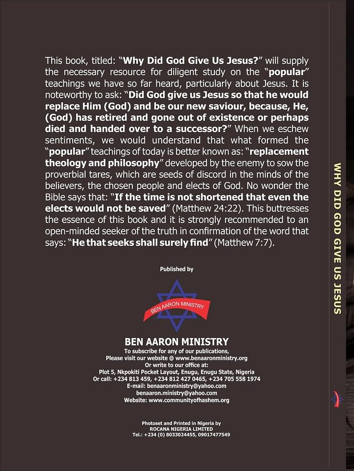 Why Did G-D Give Us Jesus product image (2)