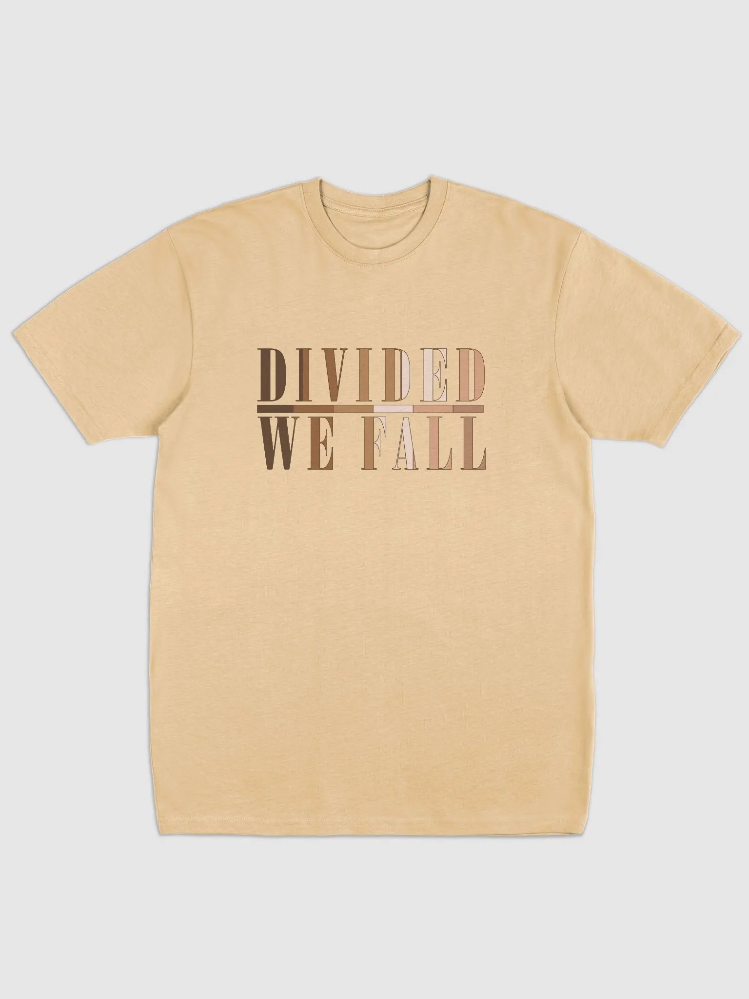 Divided We Fall - Skin Colour Two - Cotton Heritage Men's Premium Heavyweight Tee product image (2)