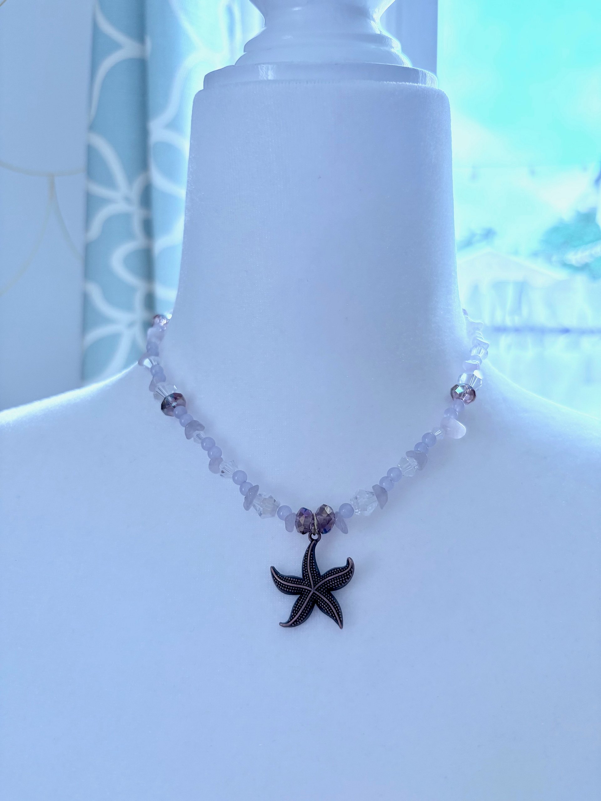 MFD-00136 | Copper Tone | Seaside Radiance | Starfish Pendant Necklace by Monique Faella Designs™ product image (1)