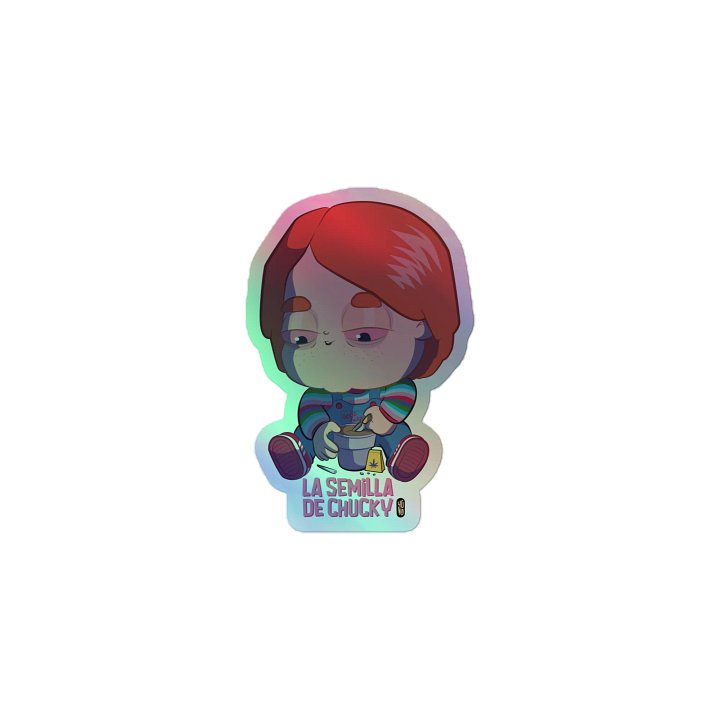 La Semilla de Chucky - Sticker (Holographic Kiss Cut) product image (1)