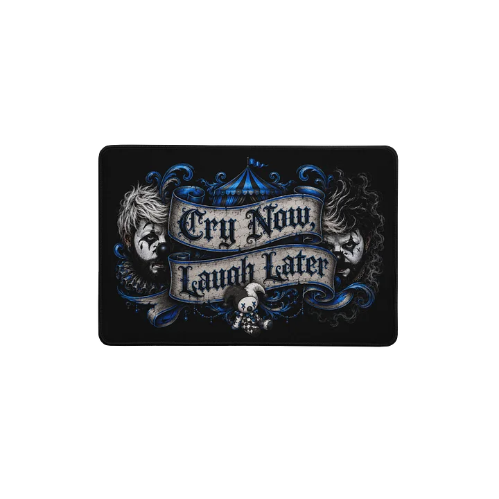 Cry Now, Laugh Later Desk Mat product image (1)