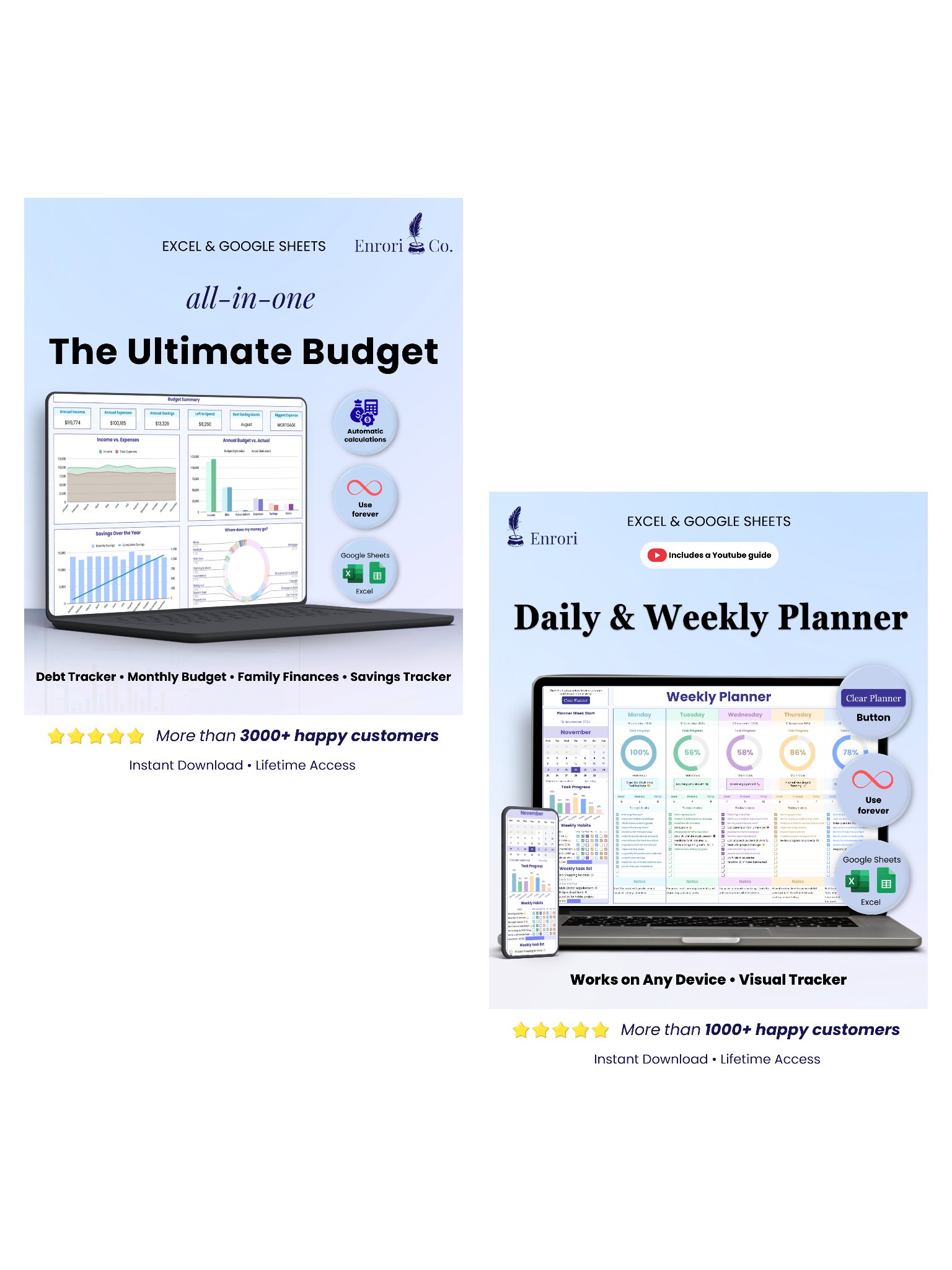 The Ultimate Budget + Daily & Weekly Planner (10% off) product image (1)