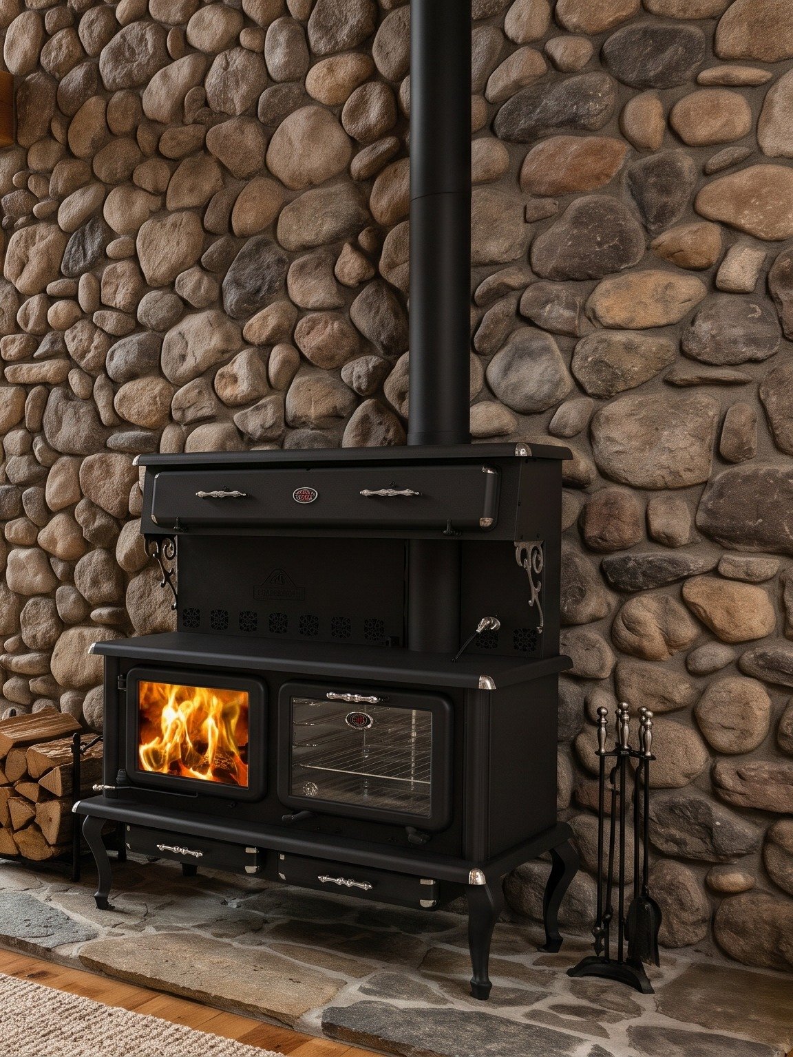 JA Roby Cuisiniere 3.0 SE Wood Cook Stove with Warming Oven | Cookstove ...