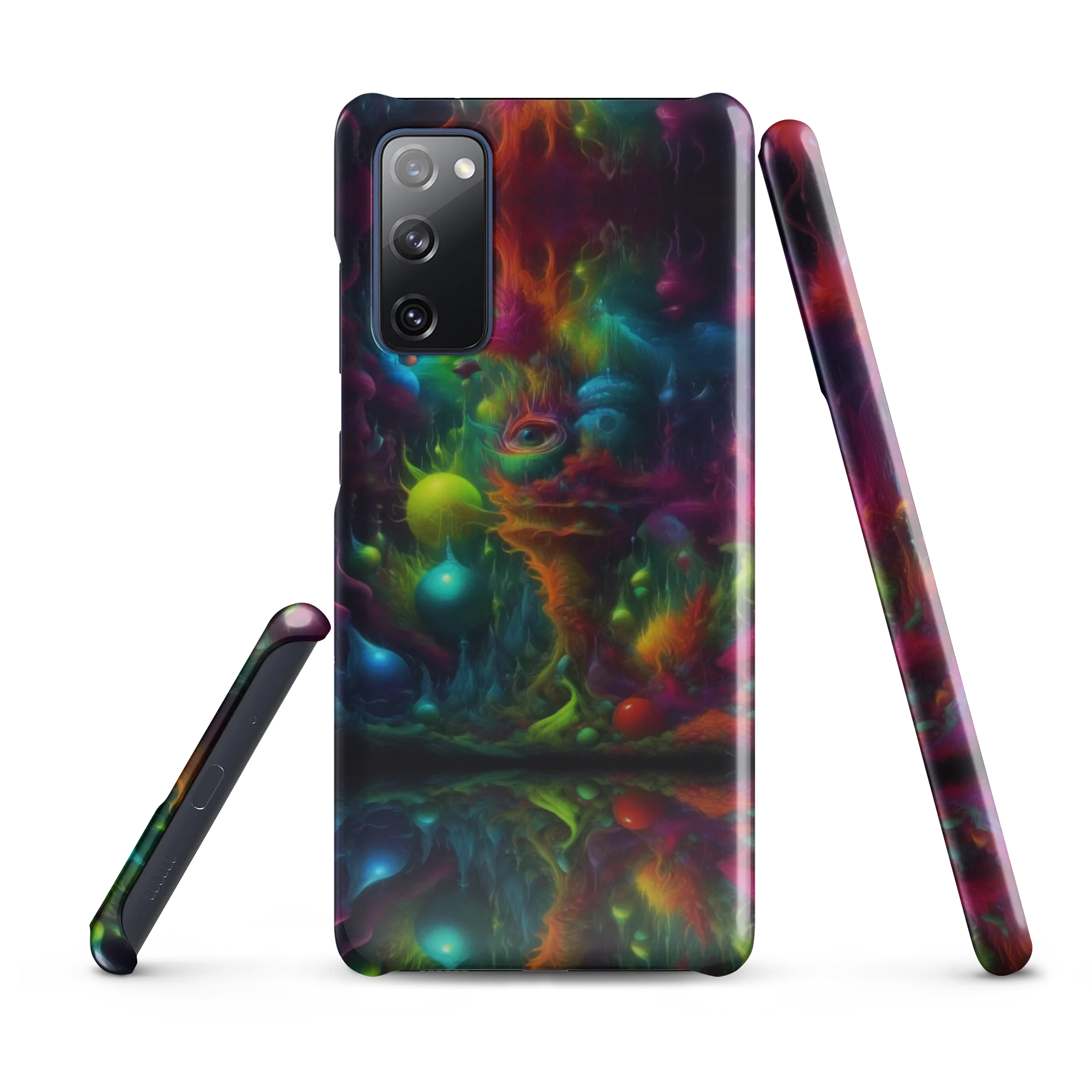 Neon Surreal Face Snap Case product image (5)