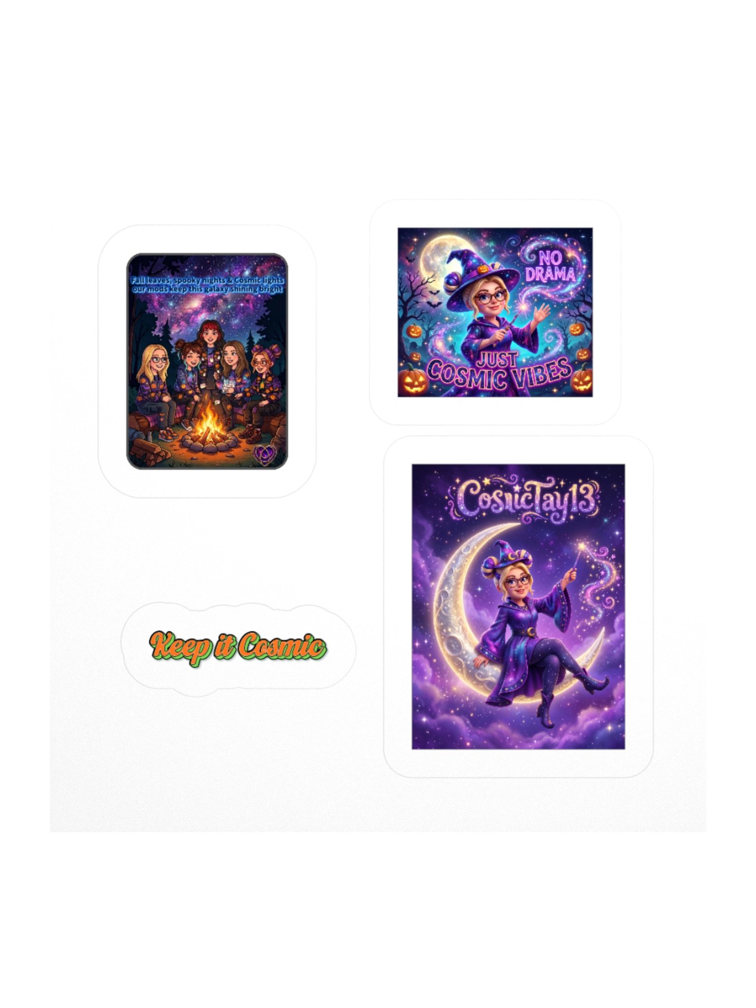 COSMICTAY13 HALLOWEEN VIBES — KISS-CUT STICKER SET product image (1)