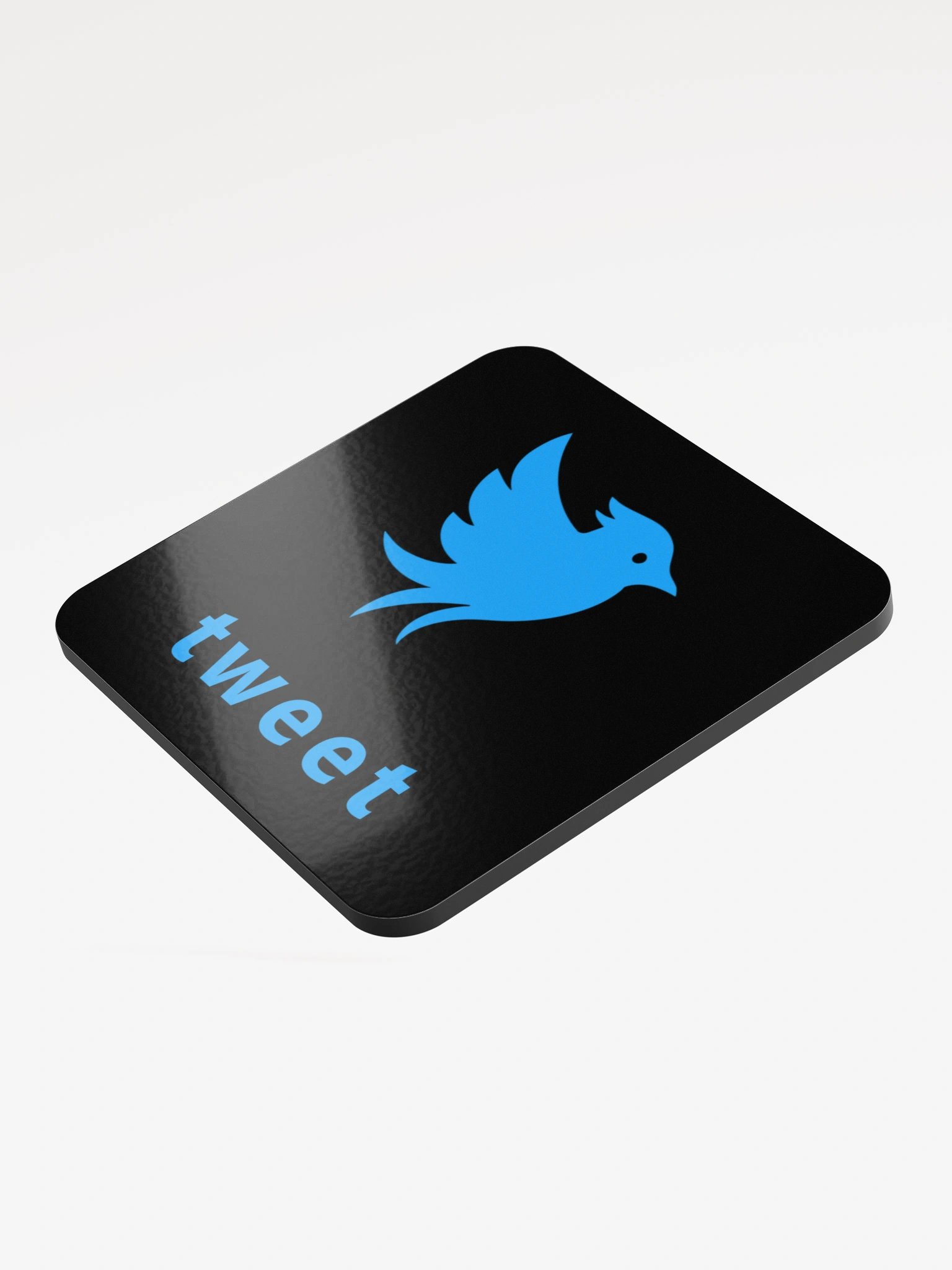 Tweet Logo - Black Coaster product image (3)