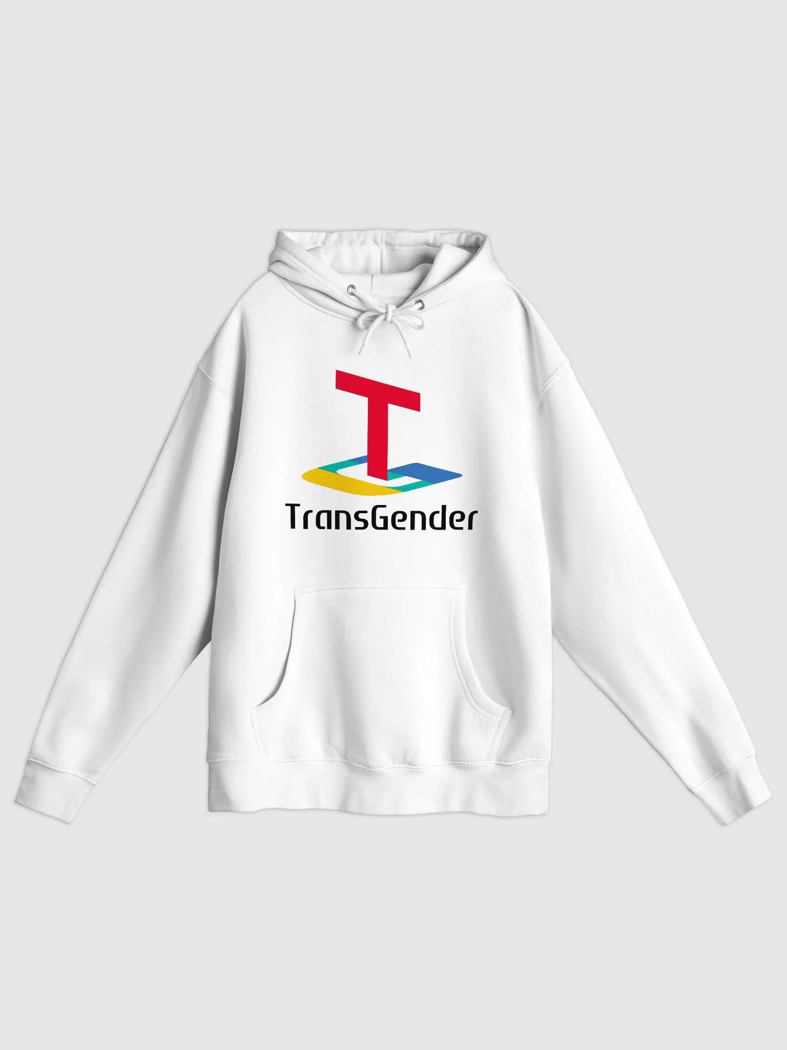 TransGender PS Hoodie (Black Text) product image (1)