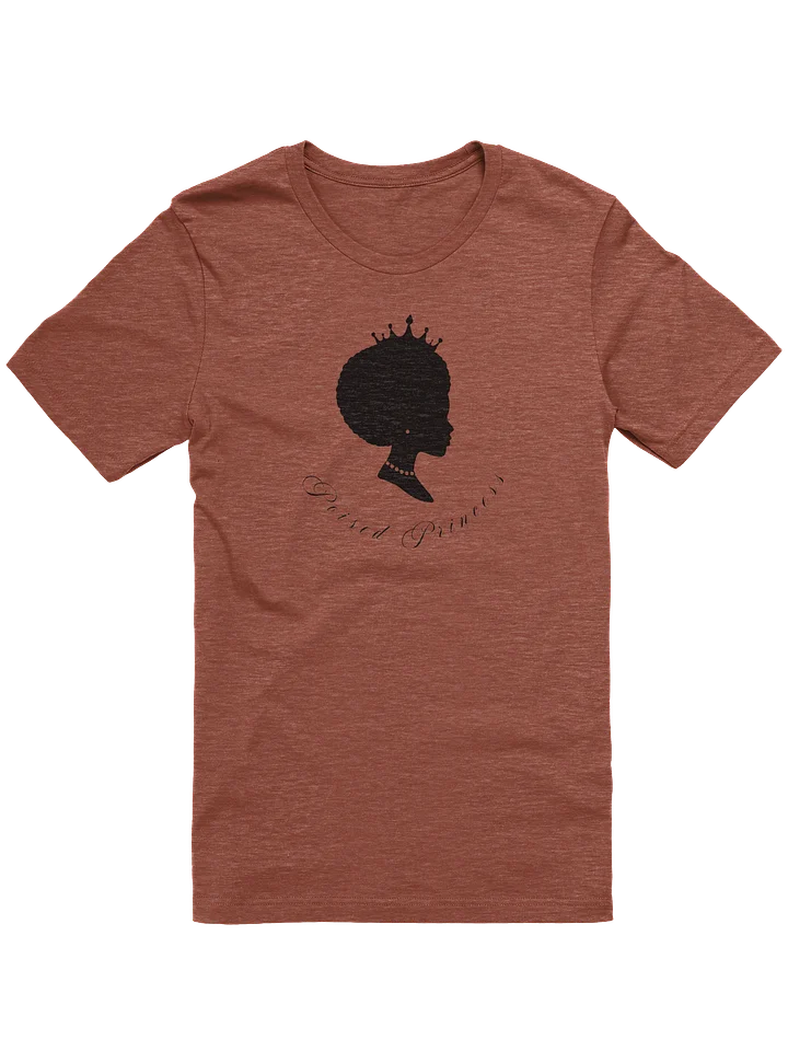 Poised Princess Silhouette Cat Licking Paw T-Shirt product image (1)