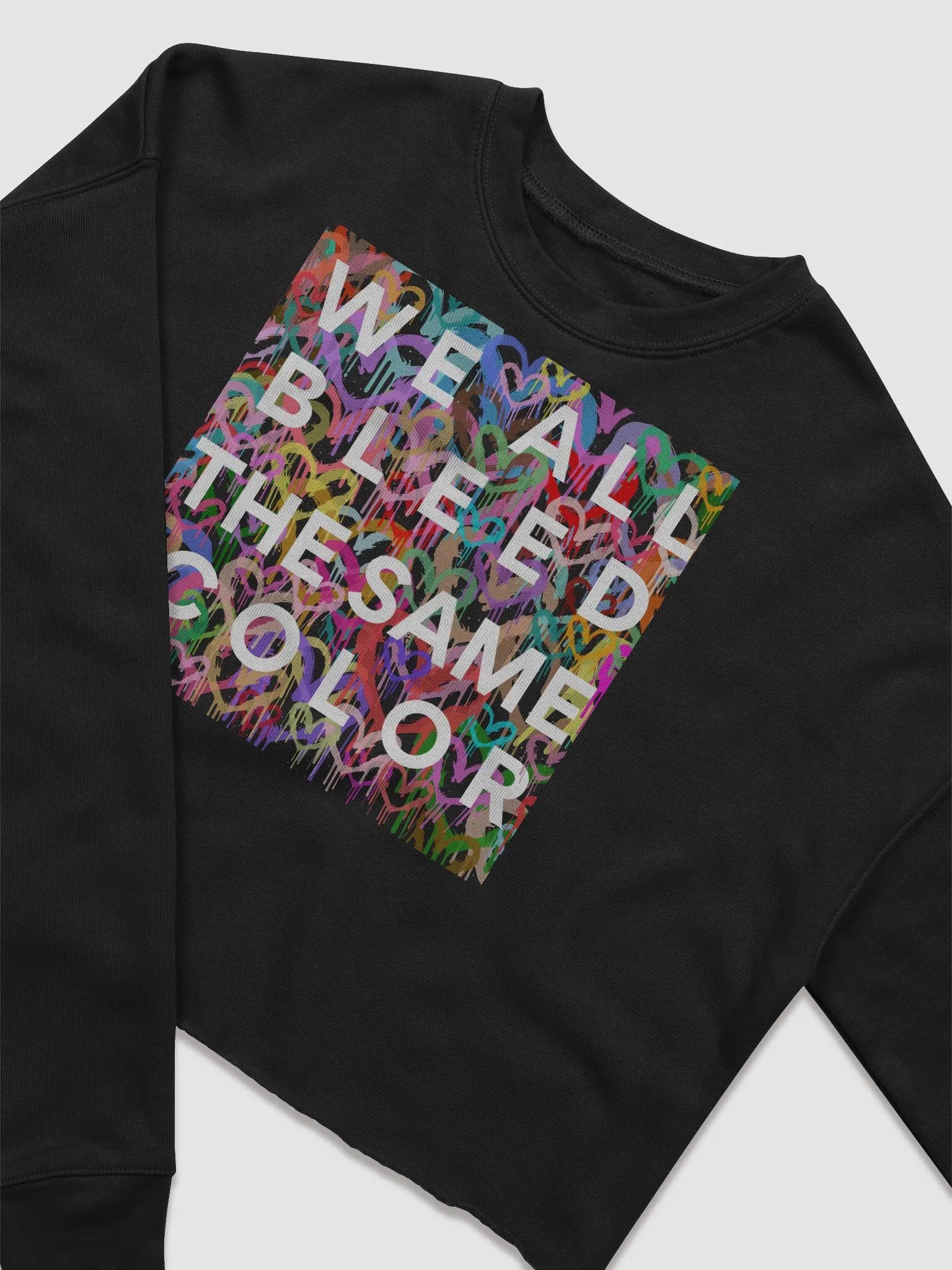 Bleeding Hearts Cropped Sweatshirt. product image (3)