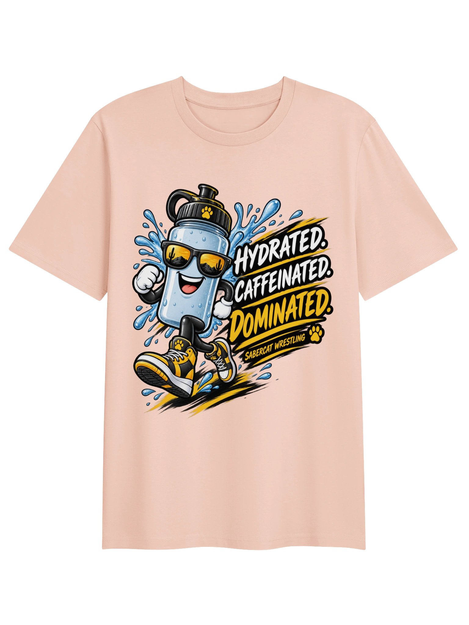 Hydrated Caffeinated Dominated Sabercat Tee product image (4)