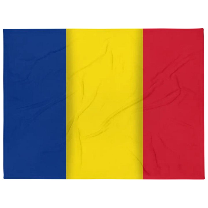 Blue Yellow Red Flag Colored Throw Blanket product image (1)