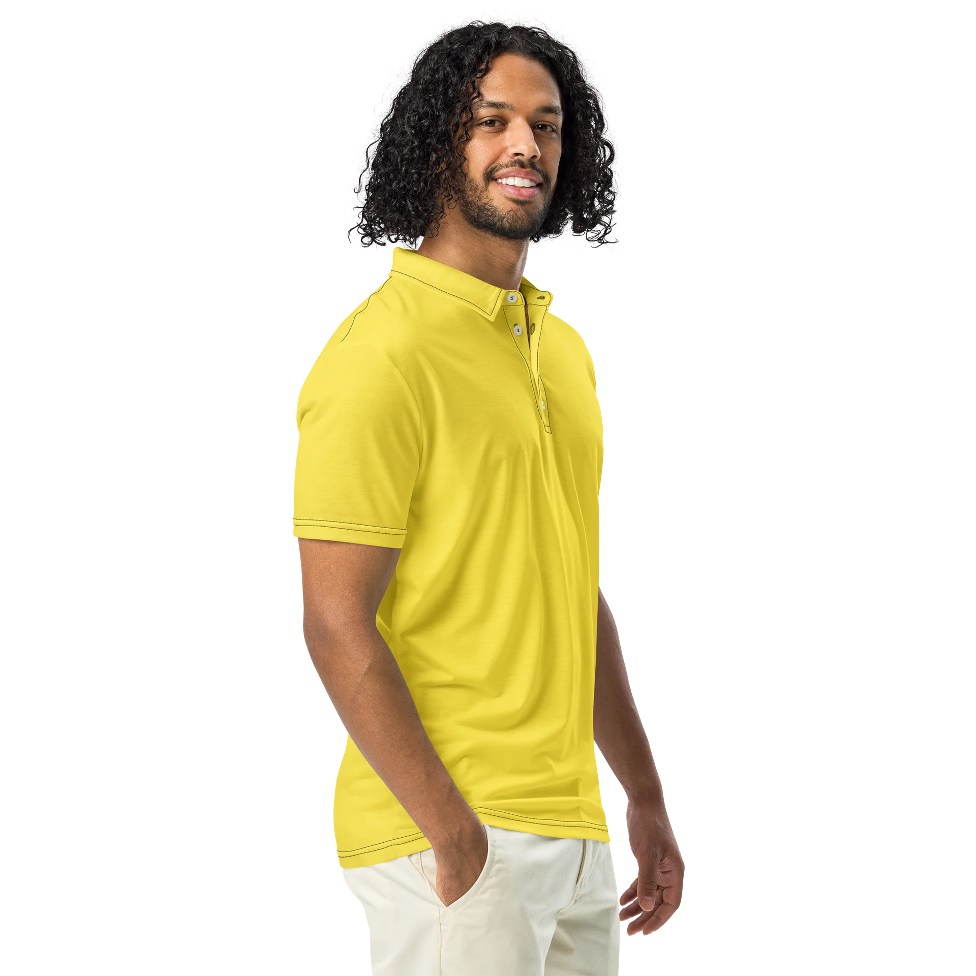 F&F Slim Fit Polo Shirt (YLW) product image (1)