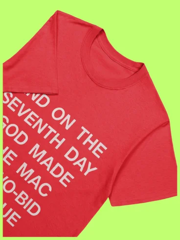 And On The Seventh Day God Made The MAC a Two-Bid League Shirt product image (114)