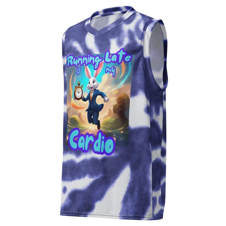 Hare's Running Late Basketball Jersey product image (2)