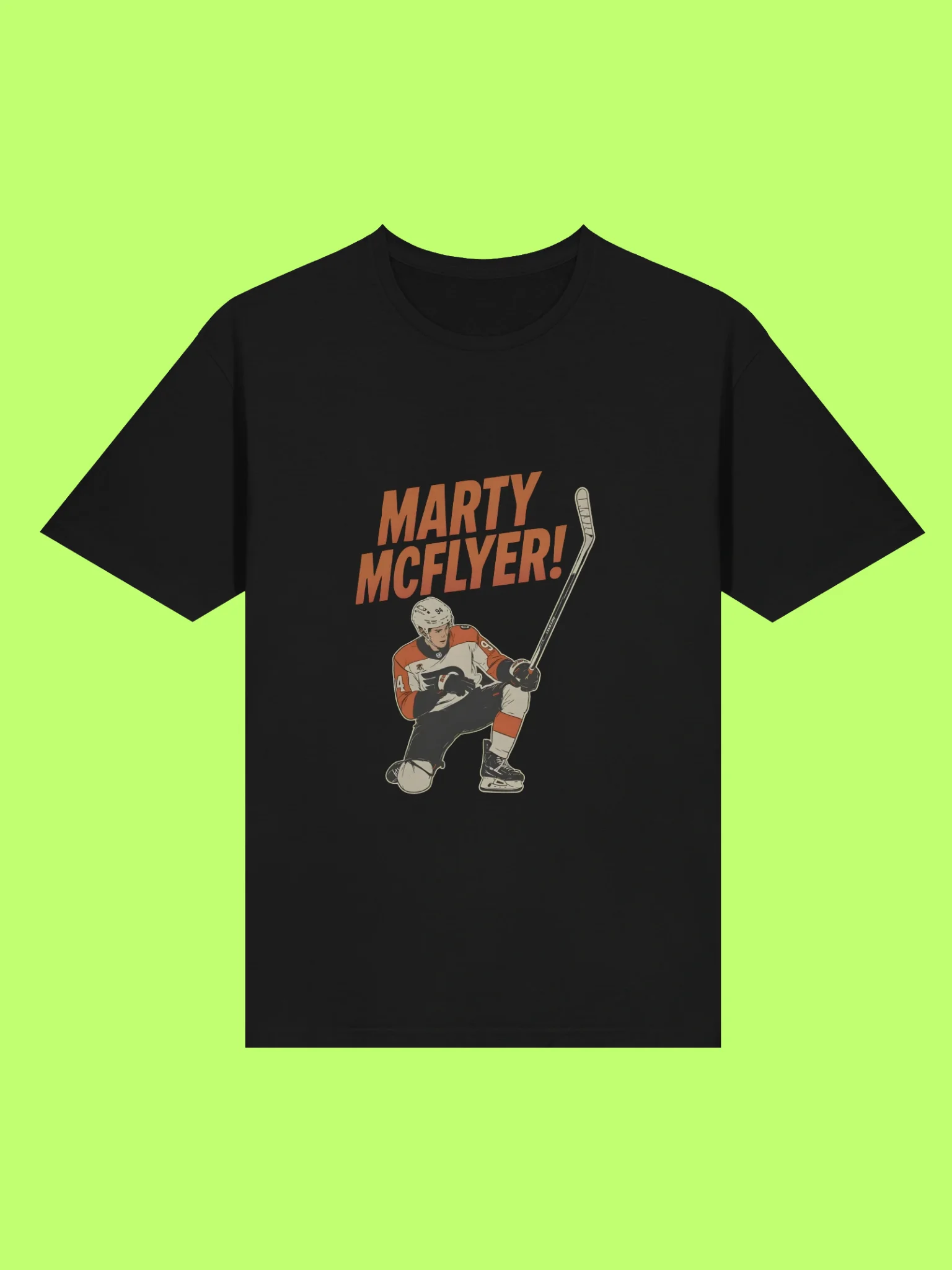 Marty McFlyer Shirt – Retro Hockey Meets Movie Nostalgia product image (1)
