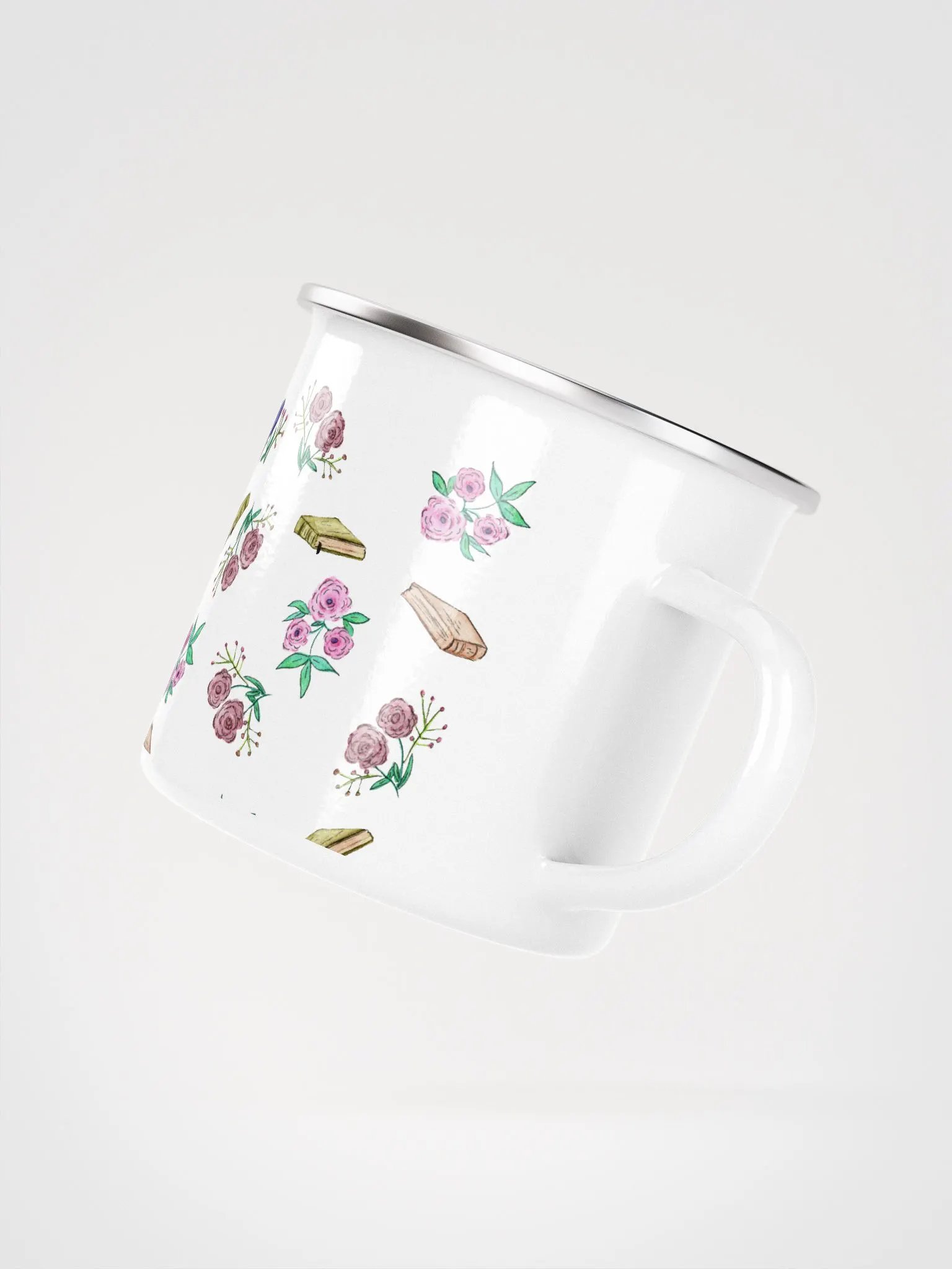 Book Smart Fox Enamel Mug product image (3)