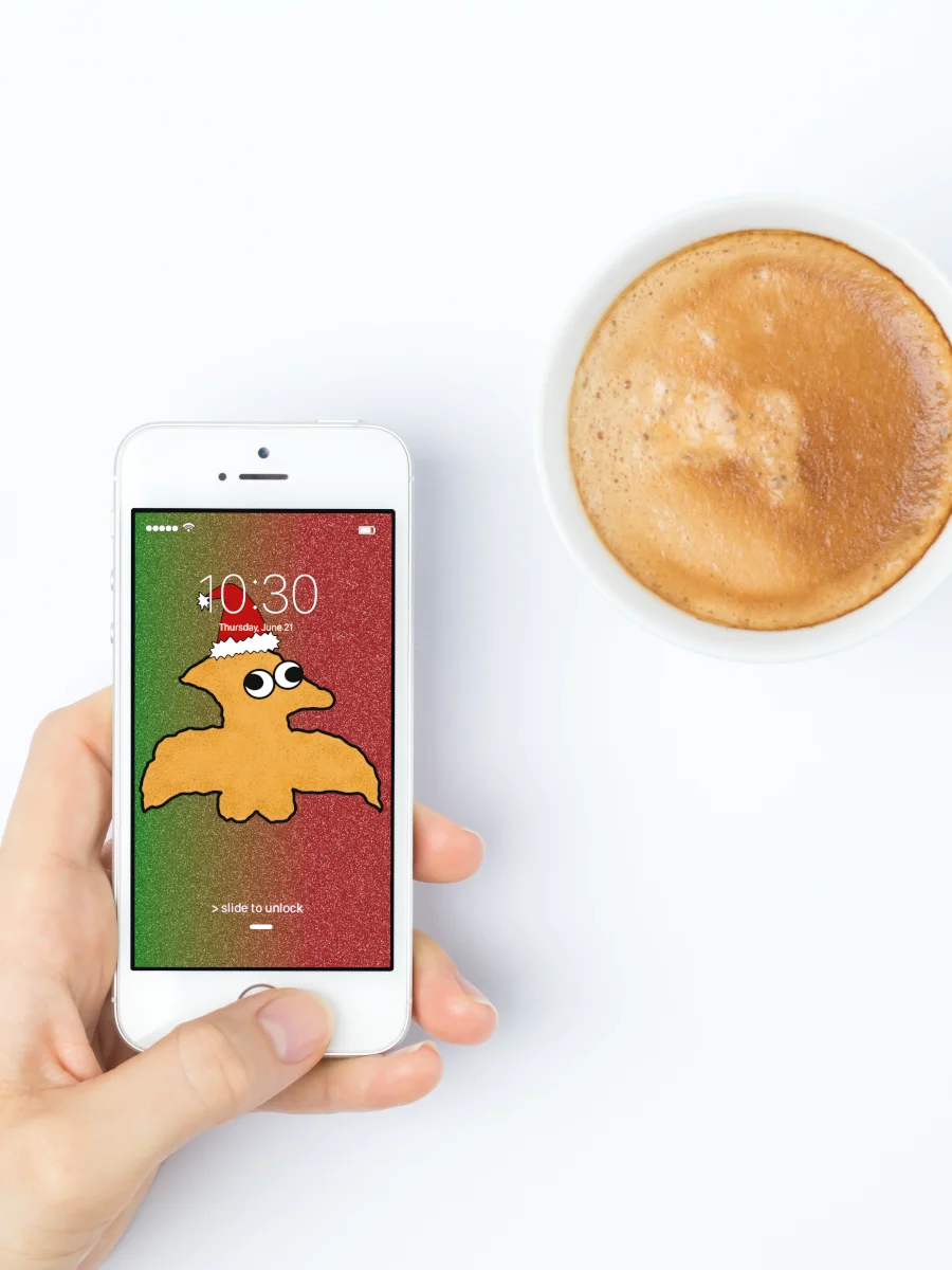 Dino Nuggies Holiday Phone Wallpaper Pack product image (4)