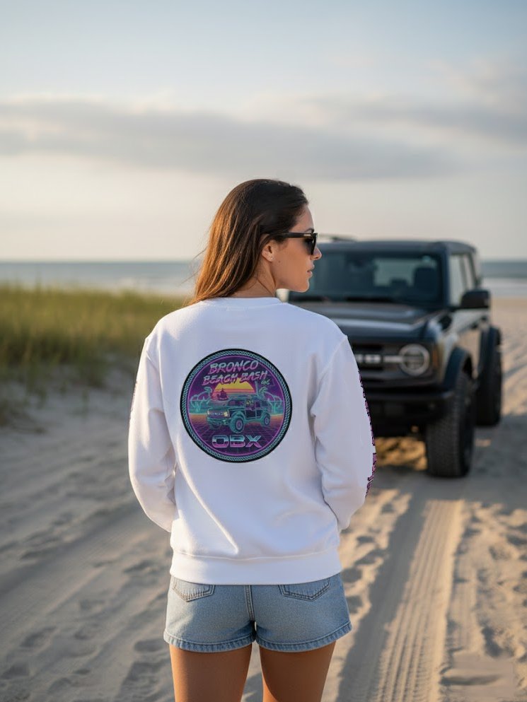 2026 Bronco Beach Bash OBX / Destination Bigfoot Bronco Collab Lane Seven Sweatshirt (Multiple Colors Available) product image (2)