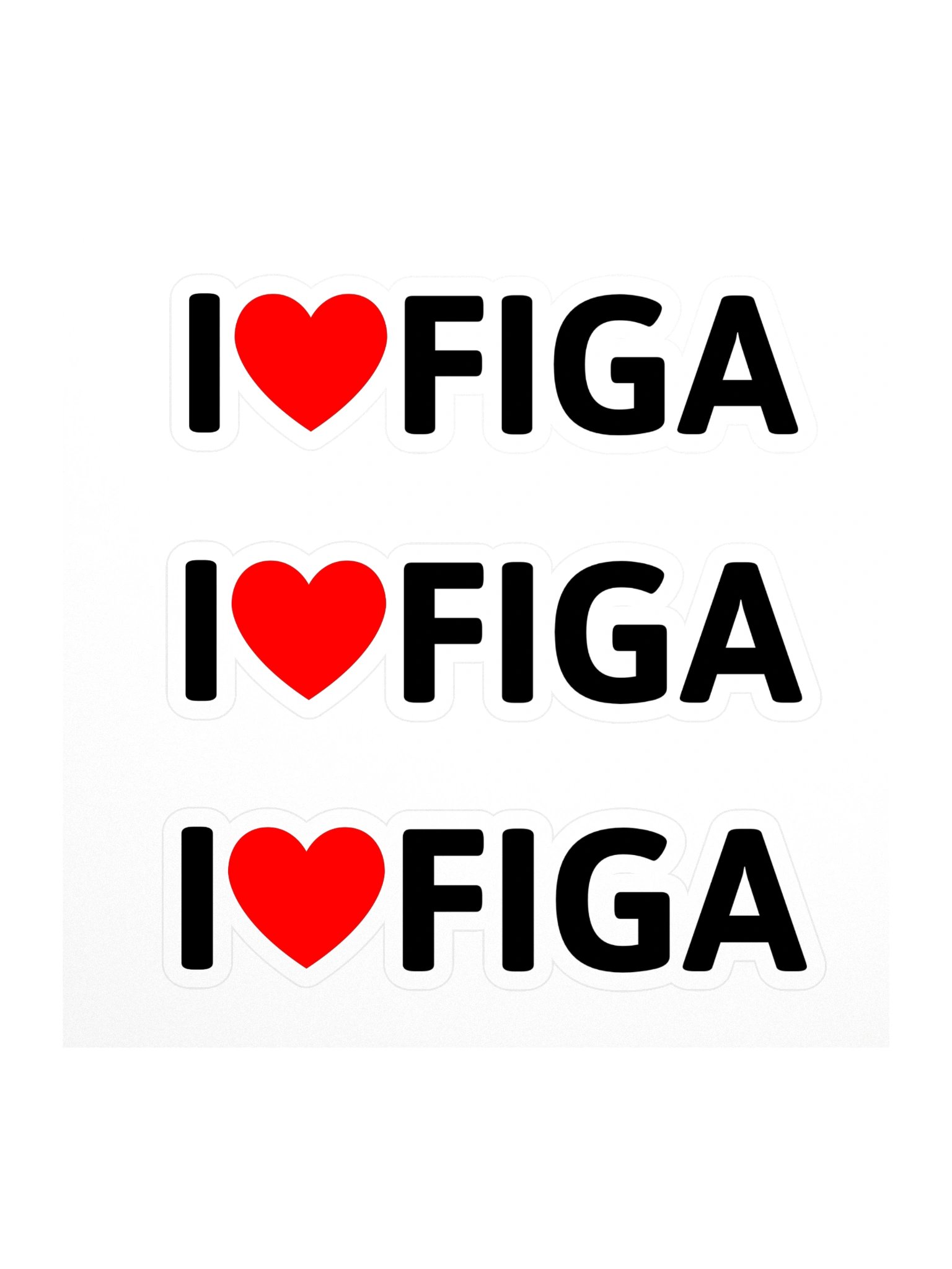 I ♥️ FIGA stickers product image (1)