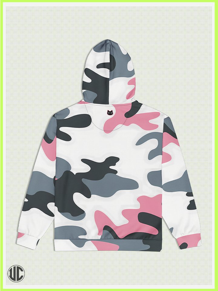 UnkoCon – Bubblegum Pink Urban Camo Zip Hoodie product image (2)