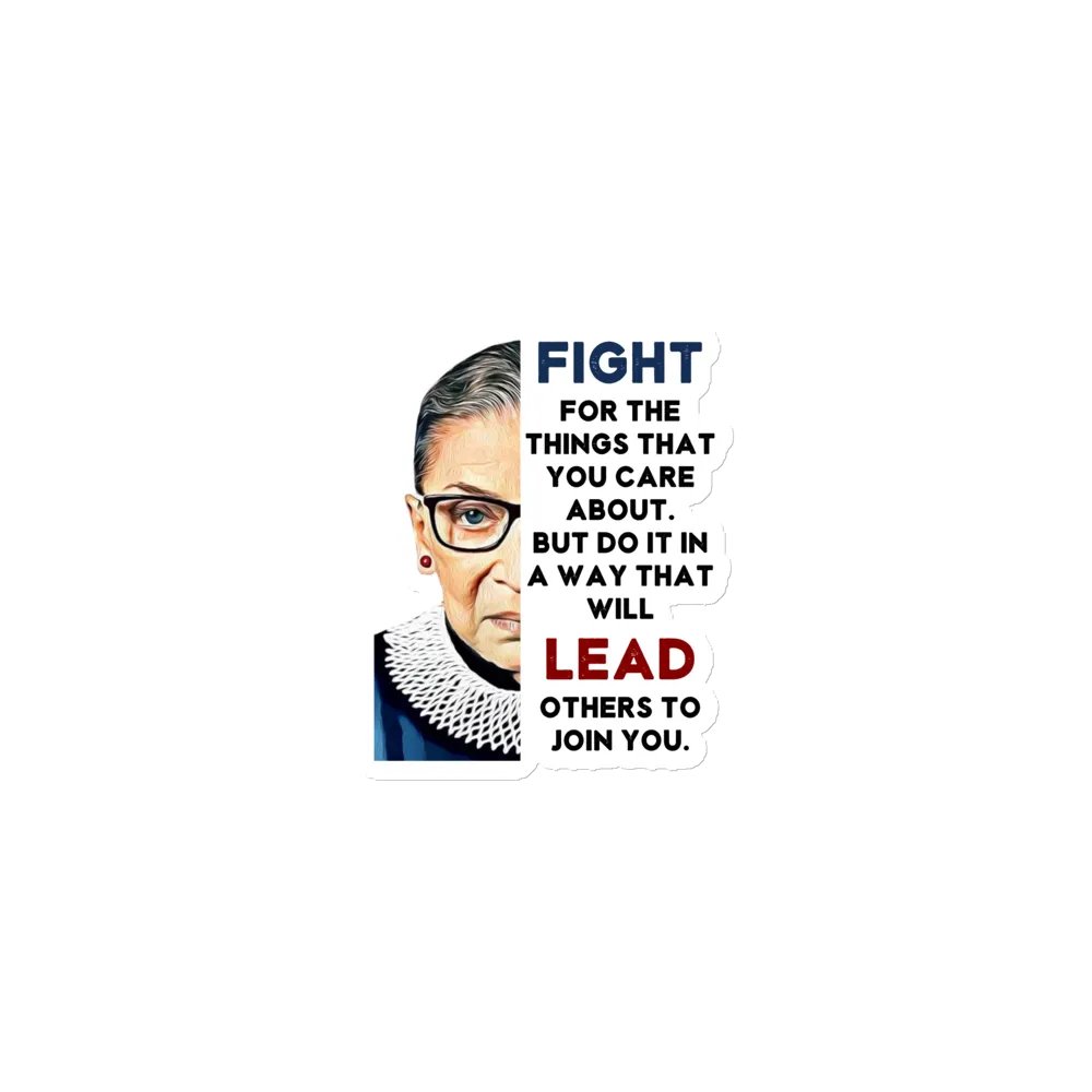 RBG Fight and Lead Die-Cut Magnets product image (1)