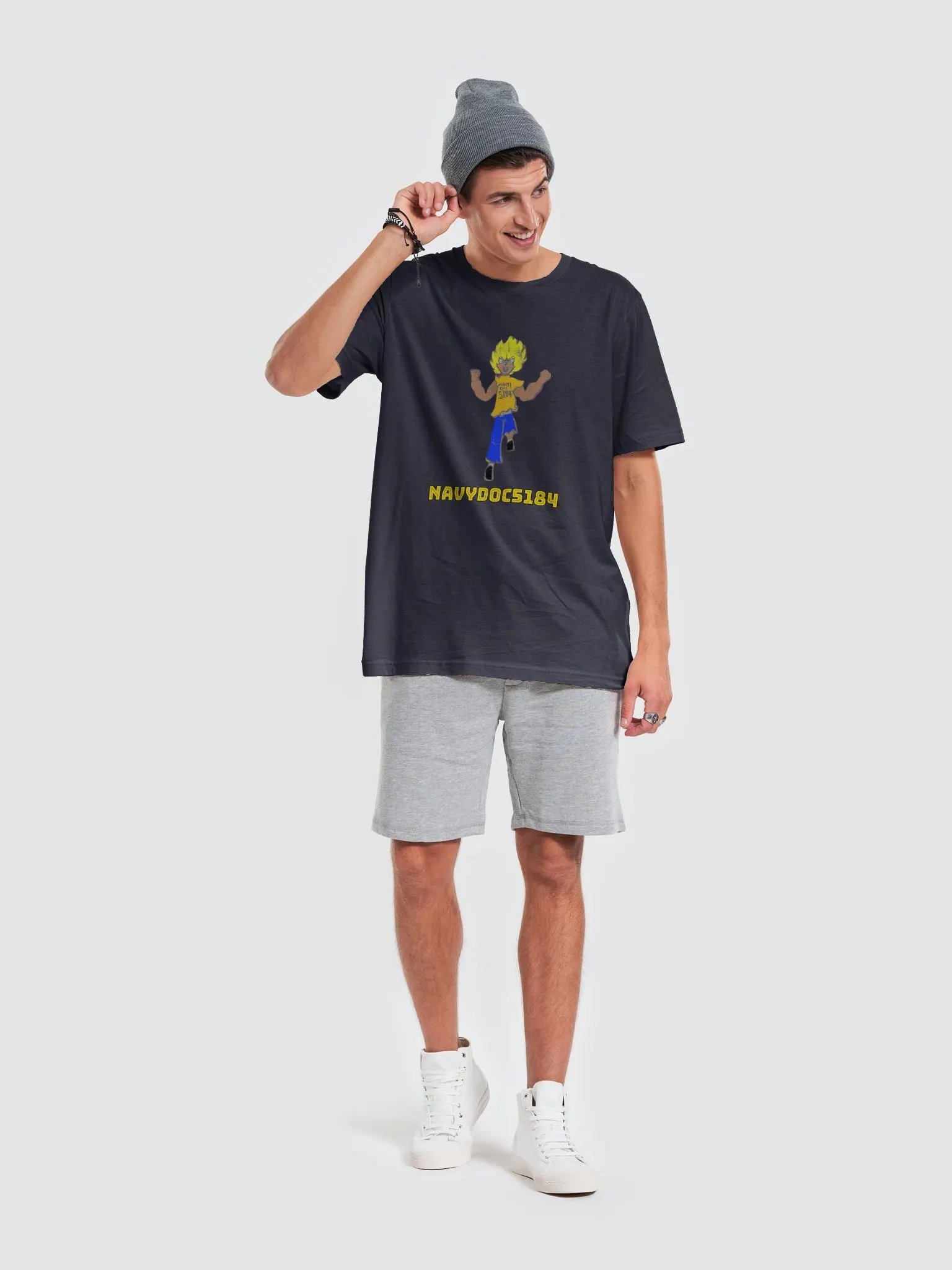 NavyDoc5184 Super Saiyan Supersoft Tee product image (43)